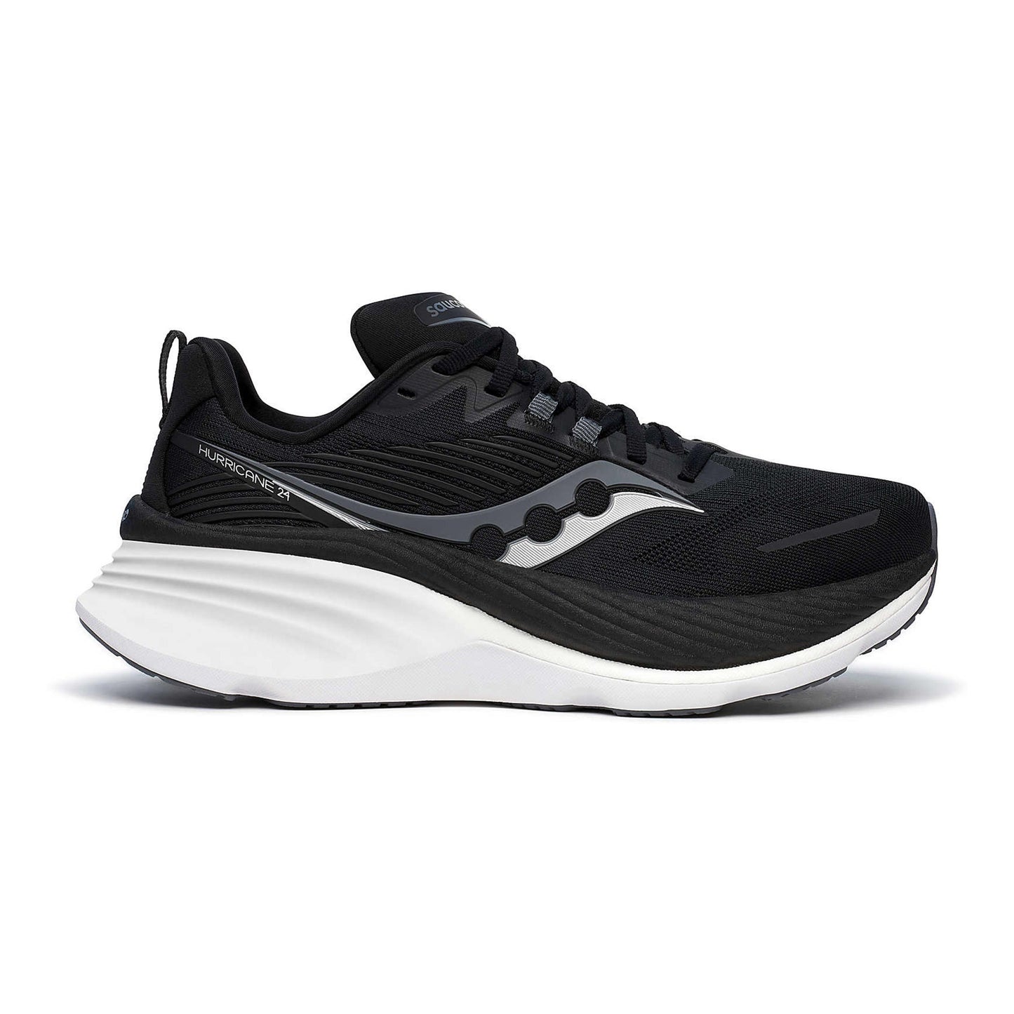 Saucony Hurricane 24 Wide Stabiliteitsschoen Heren-Zwart,Antraciet