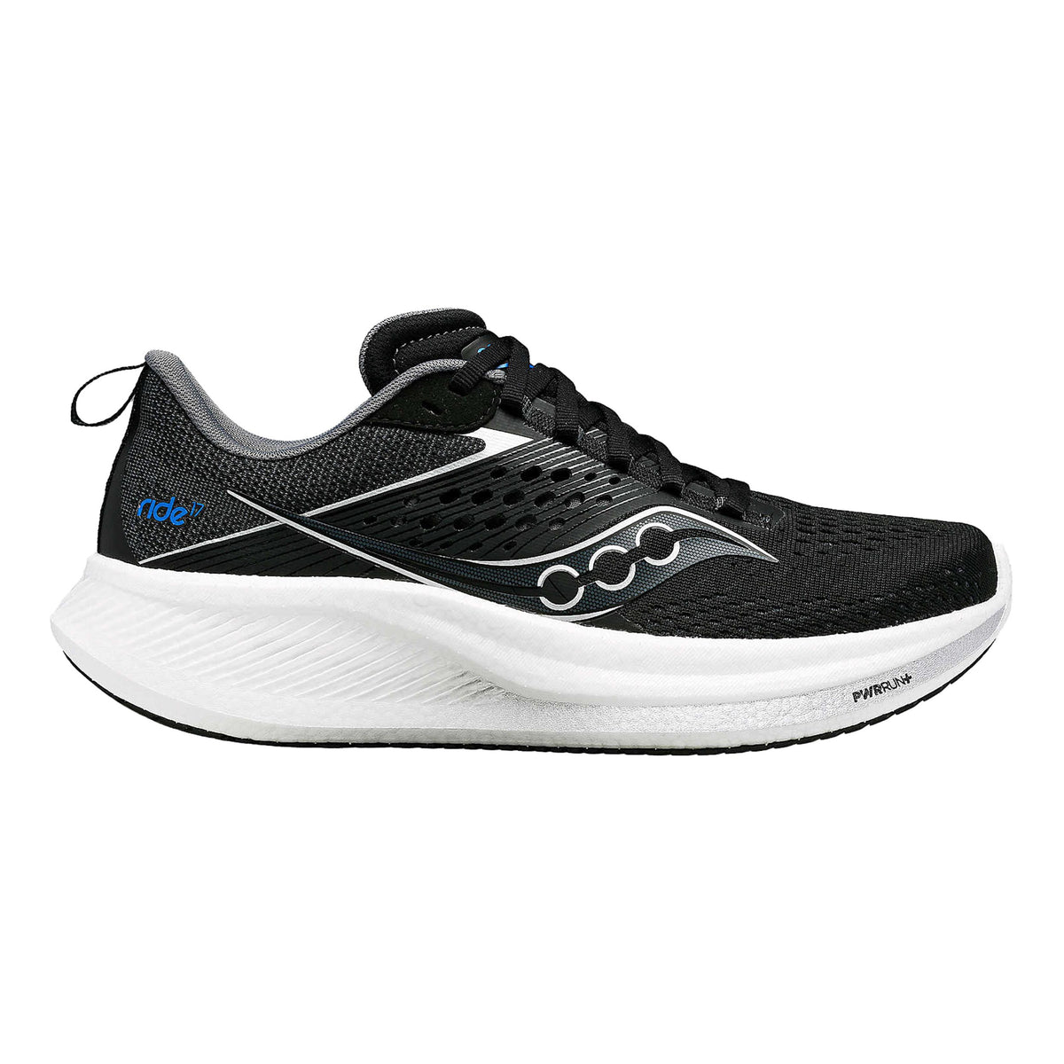 Saucony Ride 17 Neutrale schoen Dames - zwart, wit
