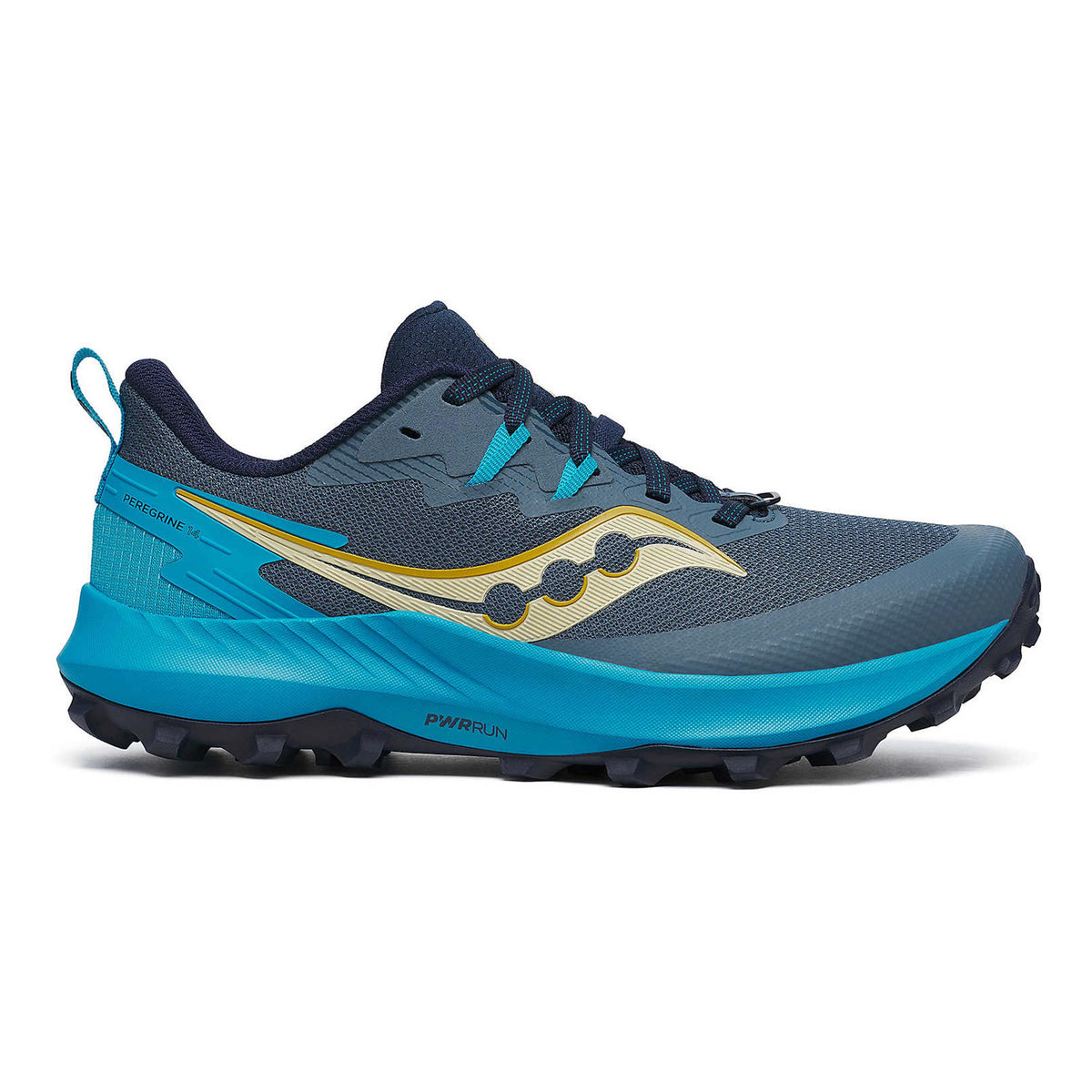 Saucony Peregrine 14 Trailschoen Dames - donkergrijs, blauw