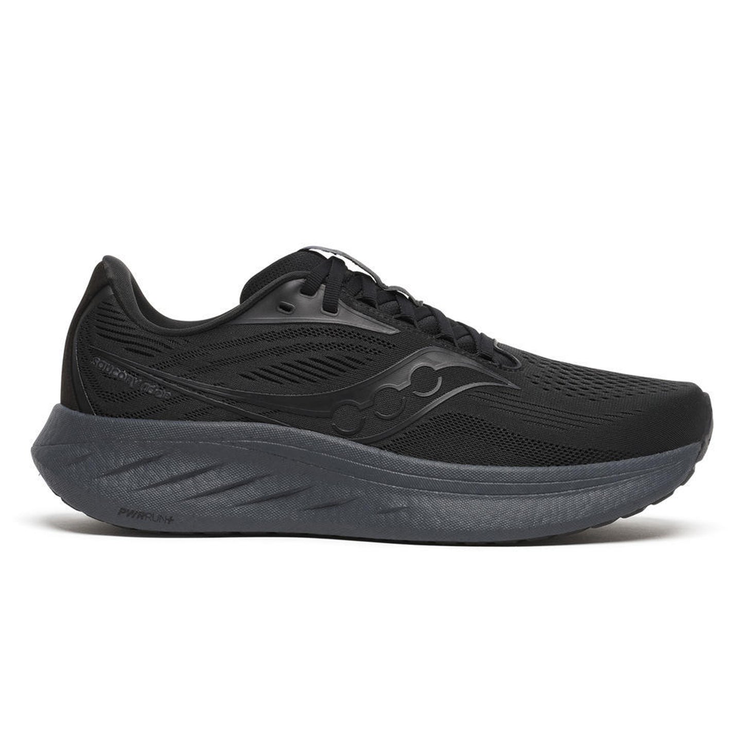Saucony Ride 18 Neutrale schoen Heren - zwart, grijs