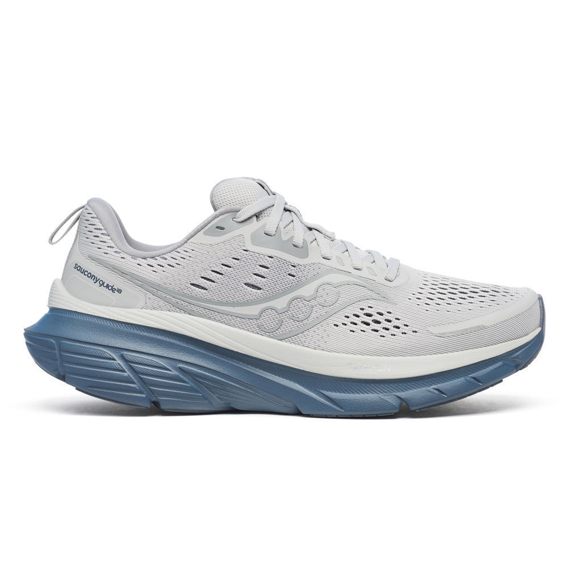 Saucony Guide 18 Stabiliteitsschoen Heren - lichtgrijs, blauw-grijs