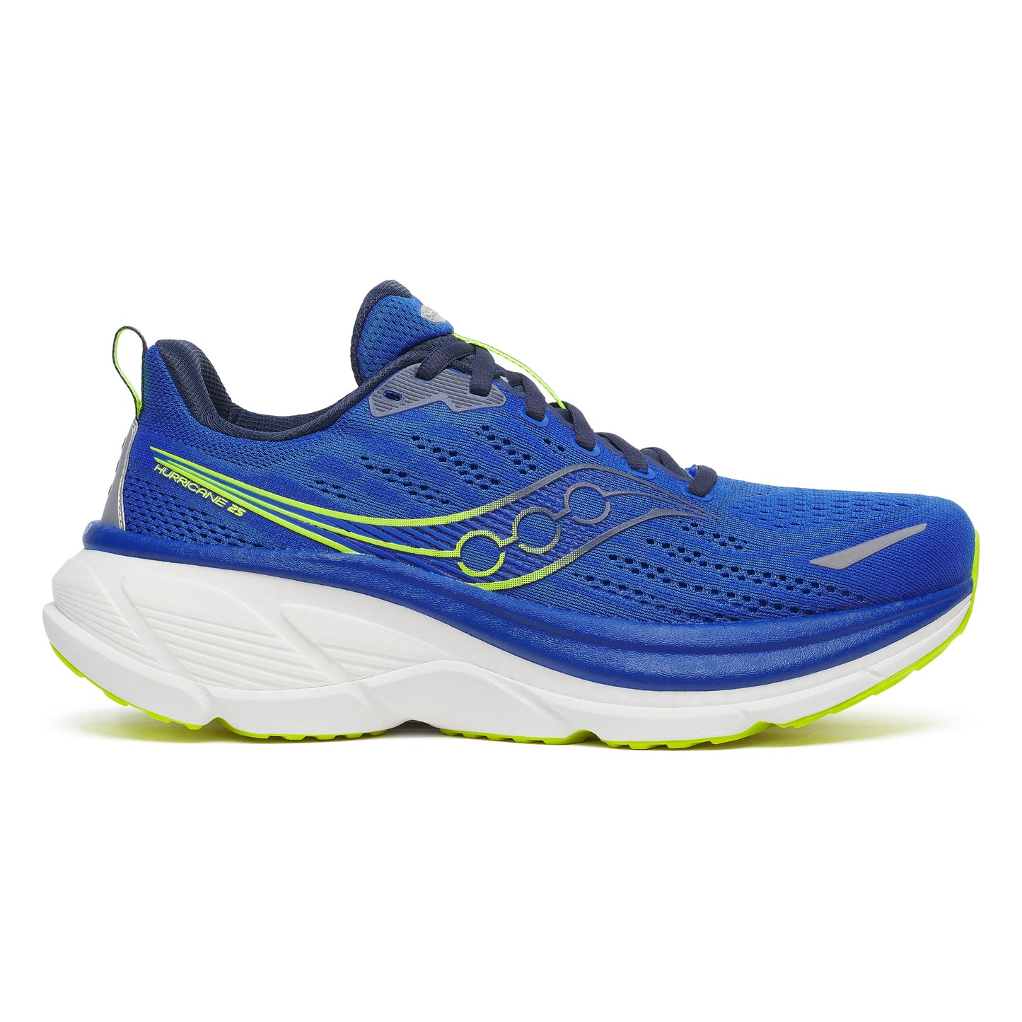 Saucony Hurricane 25 Stabiliteitsschoen Heren-blauw, citroengeel