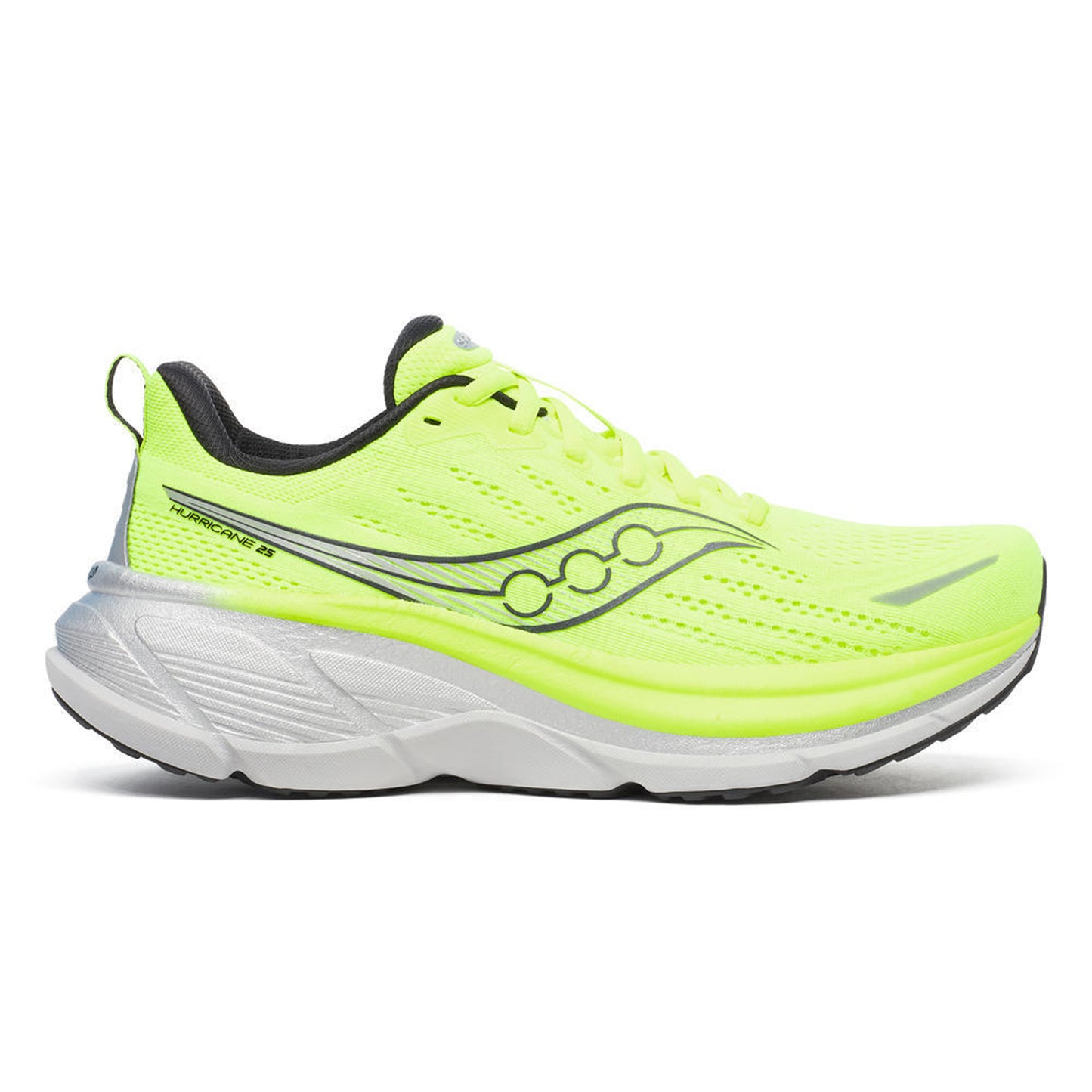 Saucony Hurricane 25 Stabiliteitsschoen Heren-citroengeel, zwart