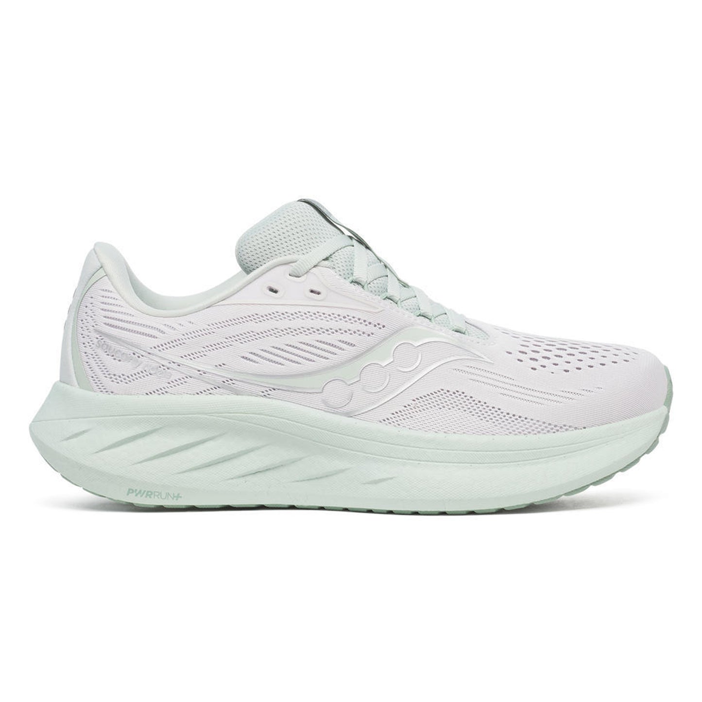Saucony Ride 18 Neutrale schoen Dames-crème,mint