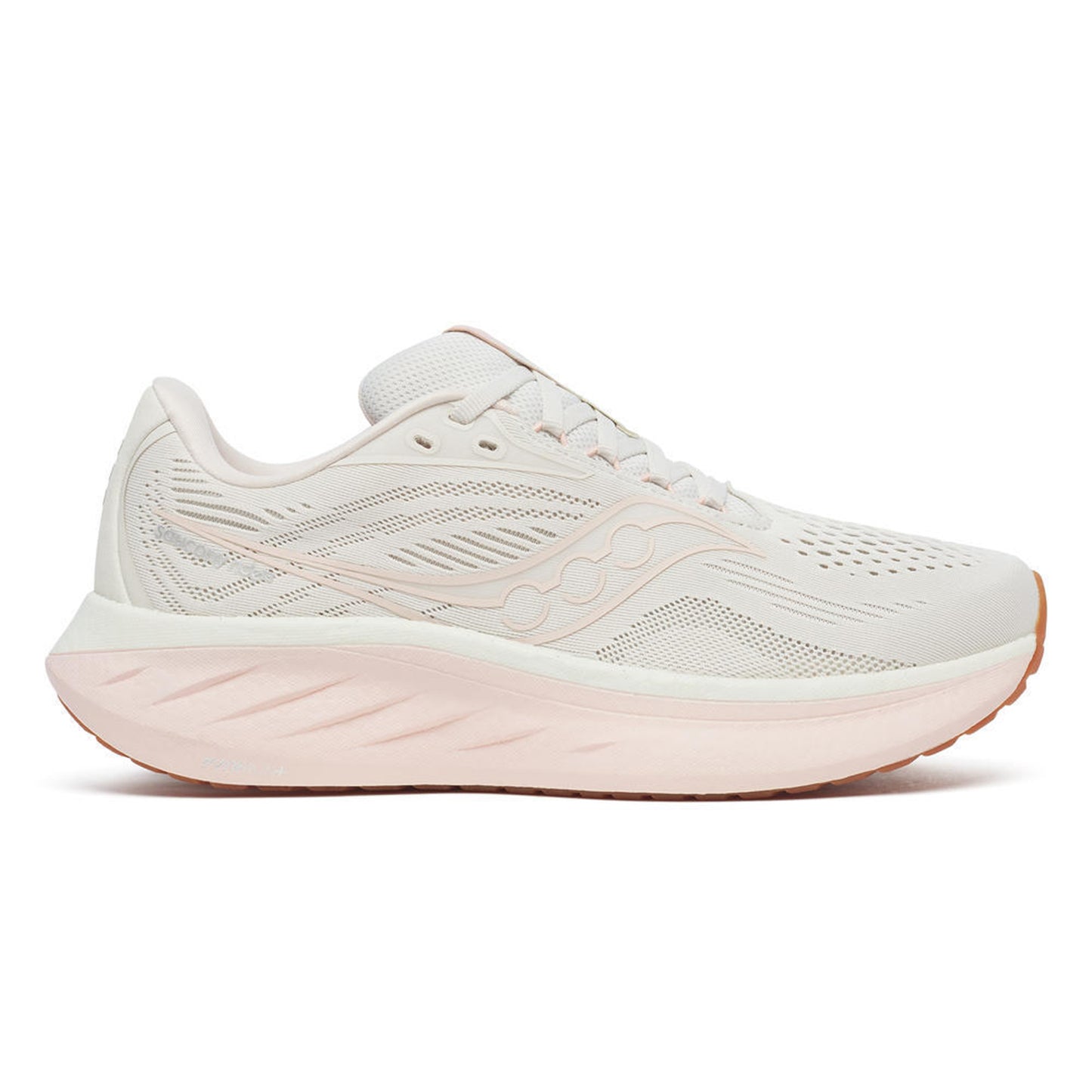 Saucony Ride 18 Neutrale schoen Dames - crème, roze