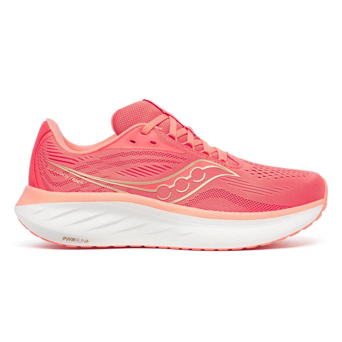 Saucony Ride 18 Neutrale Schoen Dames-Koraal,Oranje