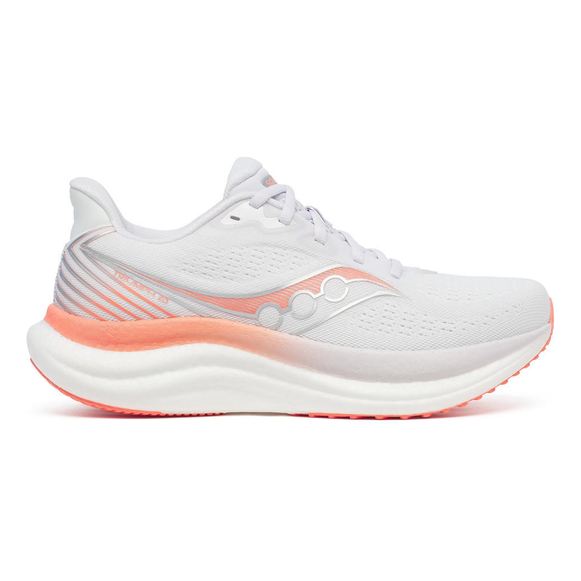 Saucony Triumph 23 Neutrale schoen Dames - wit, koraal