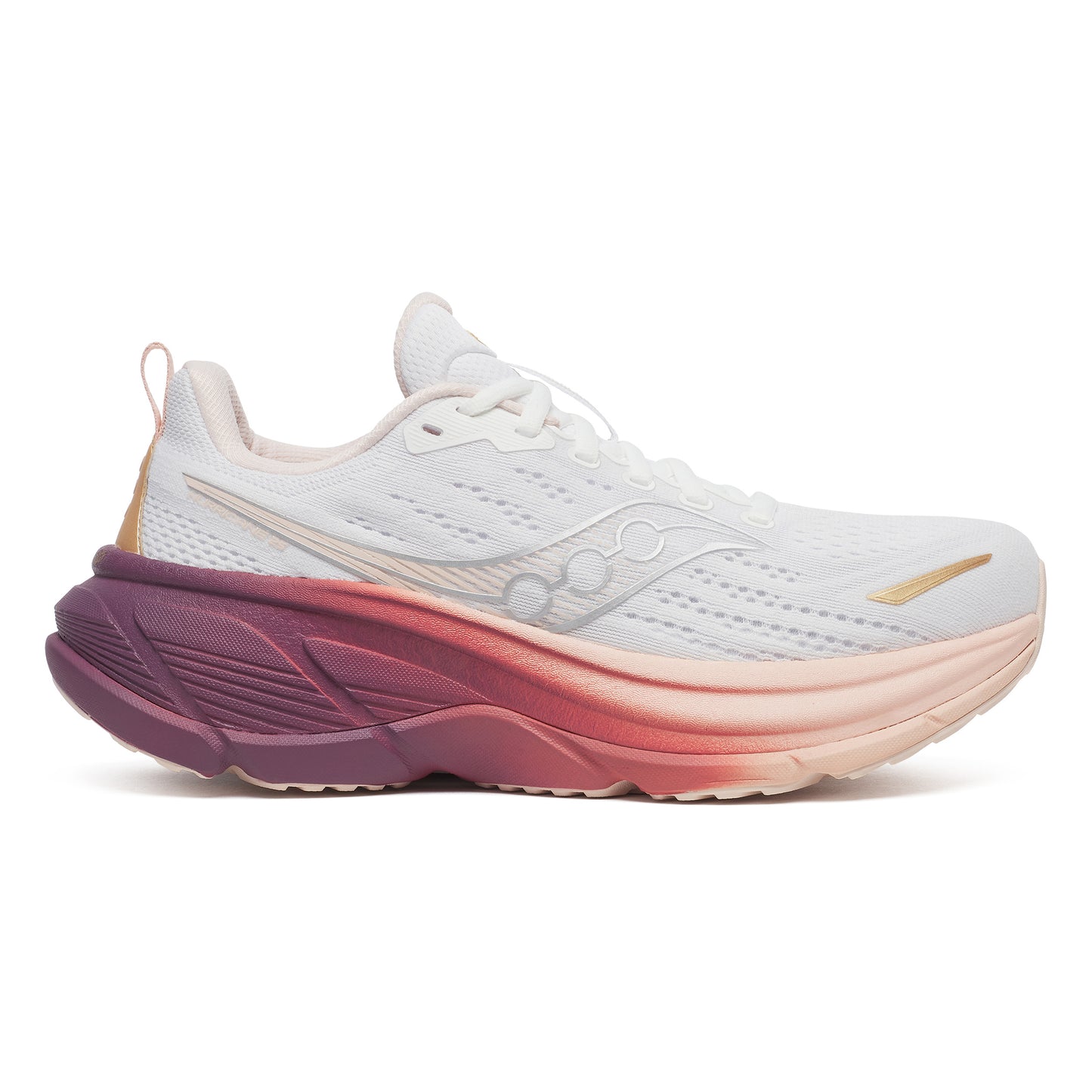 Saucony Hurricane 25 Stabiliteitsschoen Dames-wit, roze