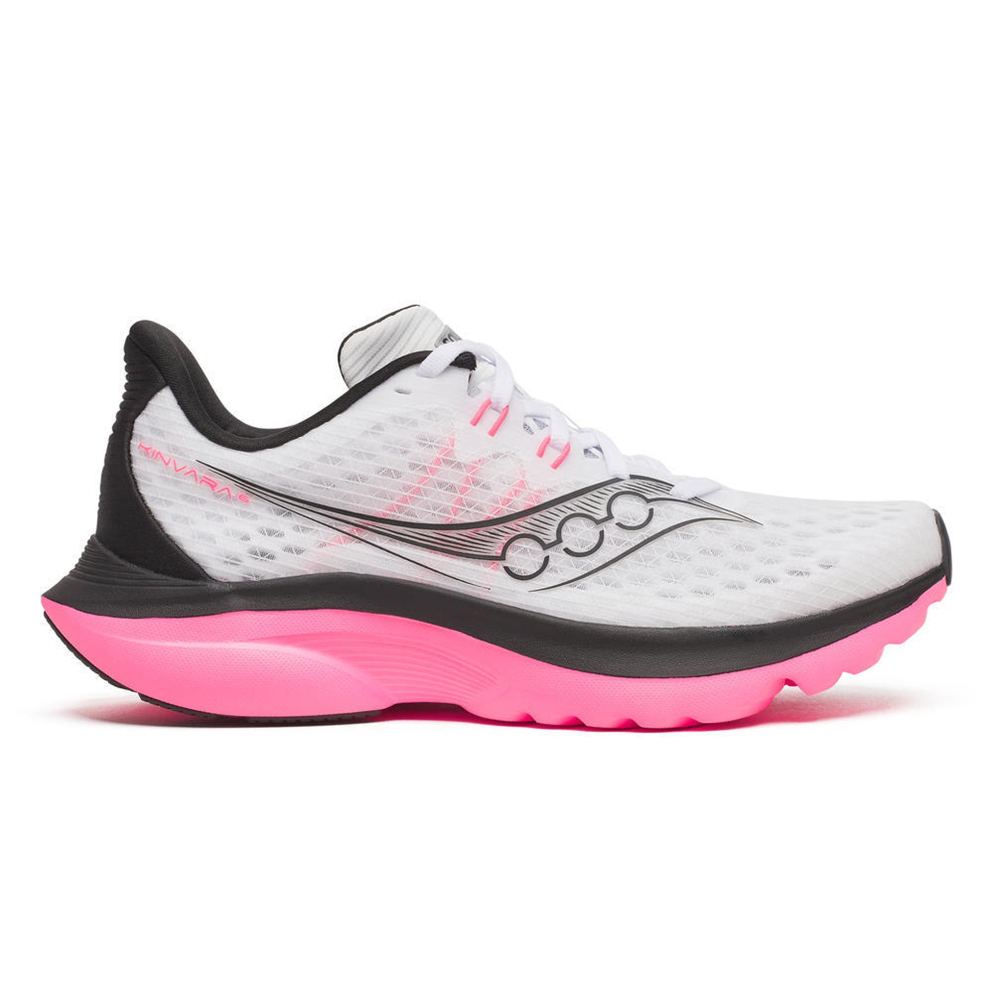 Saucony Kinvara 16 Neutrale schoen Dames-wit, zwart