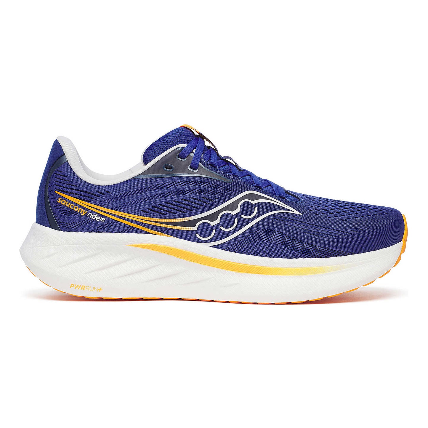 Saucony Ride 18 Neutrale schoen Heren - blauw, oranje
