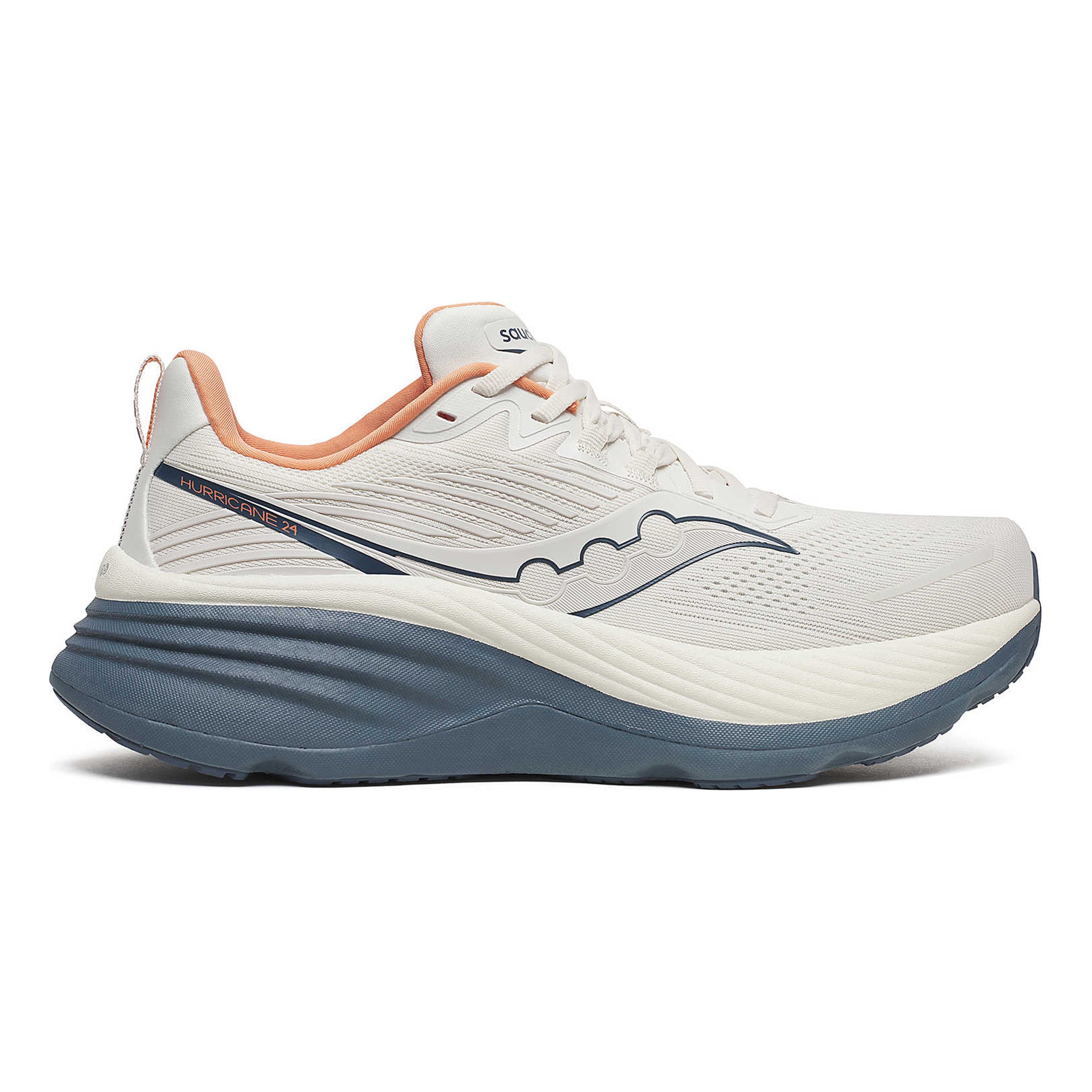 Saucony Hurricane 24 Stabiliteitsschoen Heren-Crème,Grijs