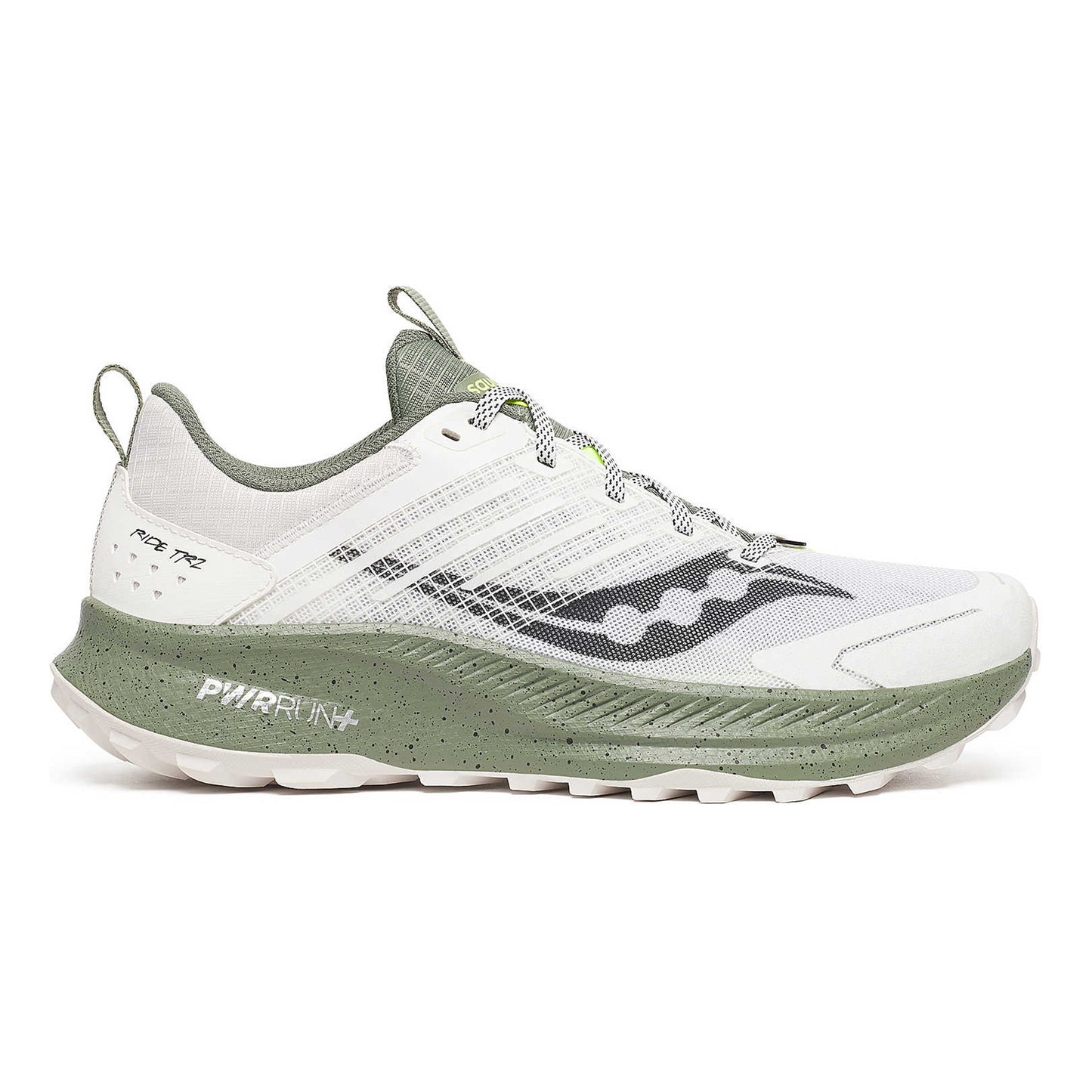 Saucony Ride TR2 Trailschoen Heren-wit, olijf