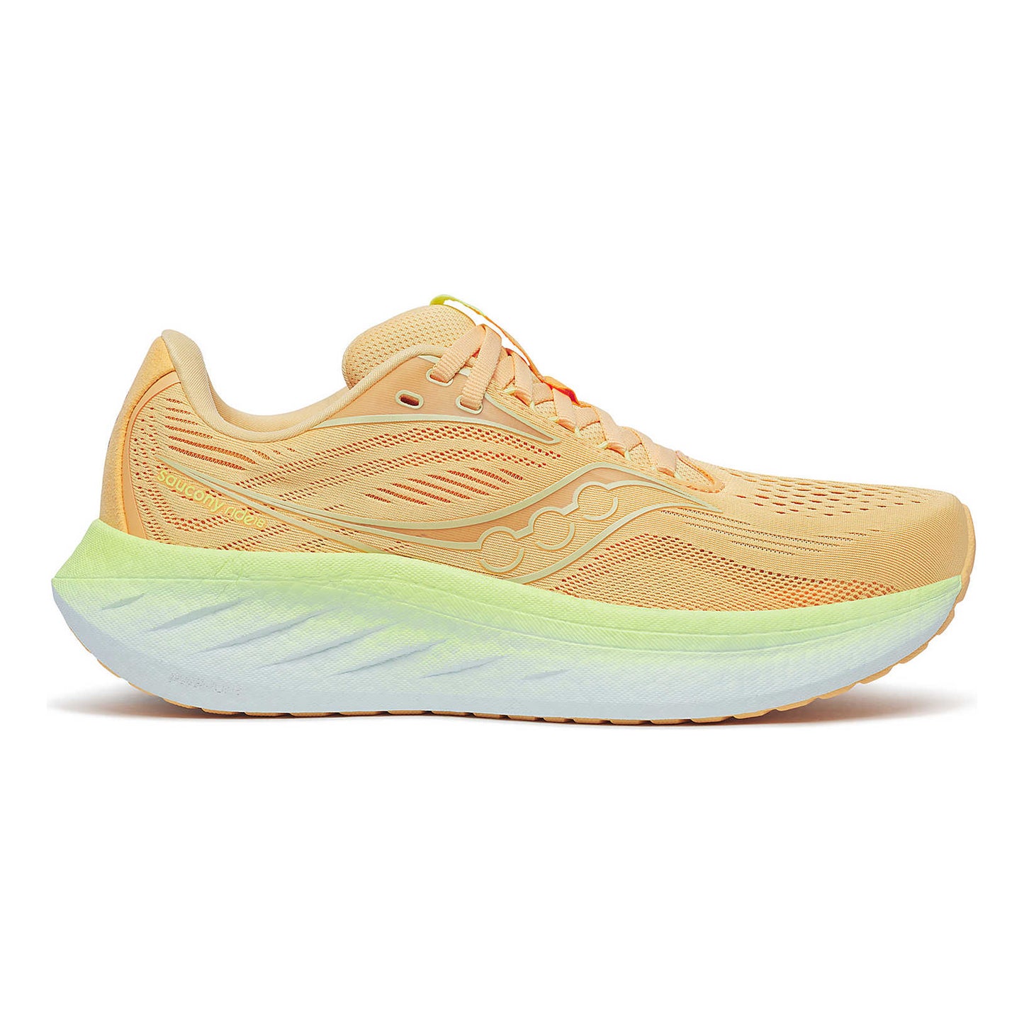 Saucony Ride 18 Neutrale schoen Dames - abrikoos, geel