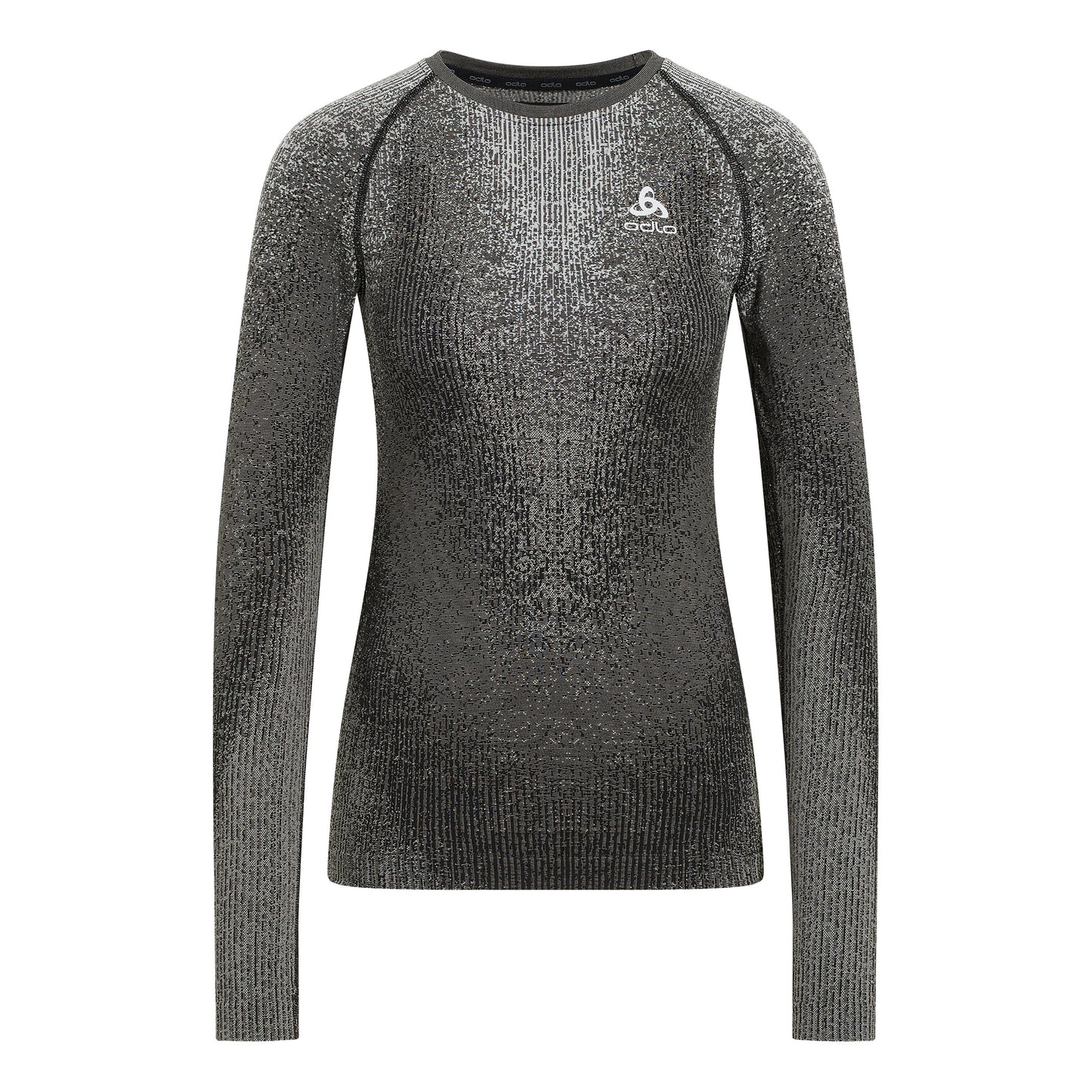 Odlo Blackcomb Eco Big Logo Top Crew Neck Vest Dames-Zwart