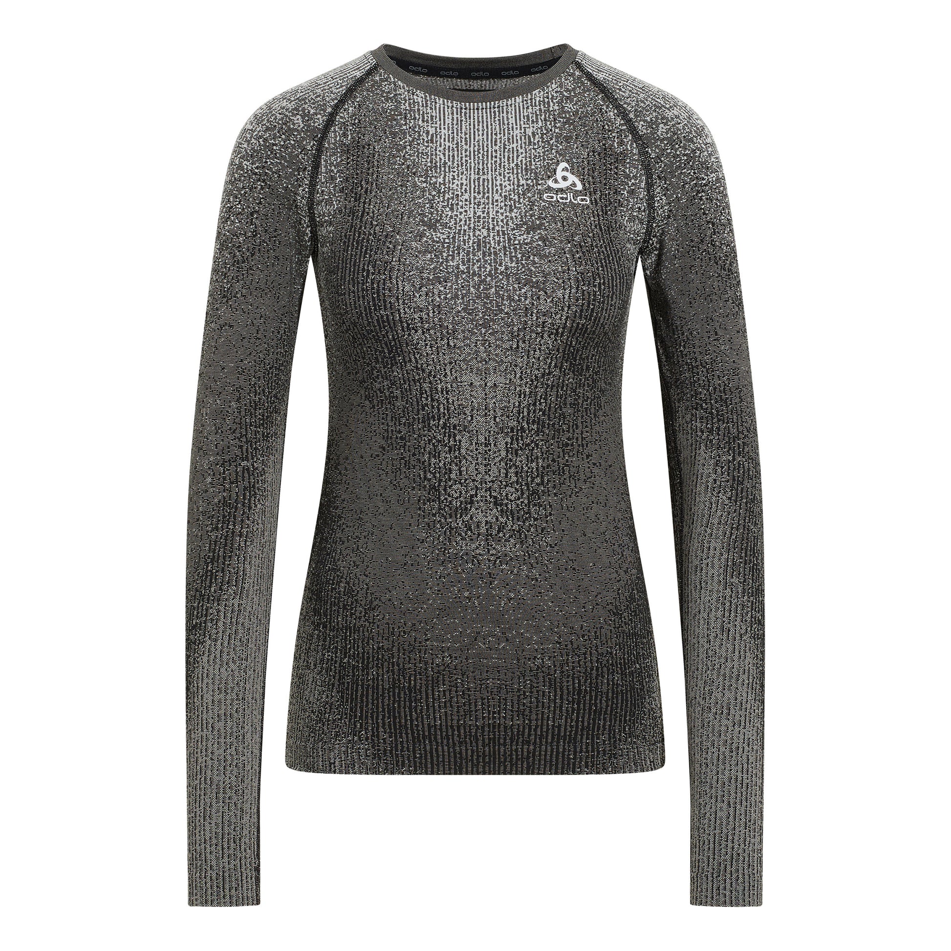 Odlo Blackcomb Eco Big Logo Top Crew Neck Vest Dames-Zwart