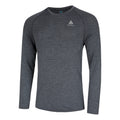 Essential Seamless Crew Neck Longsleeve Heren - antraciet,