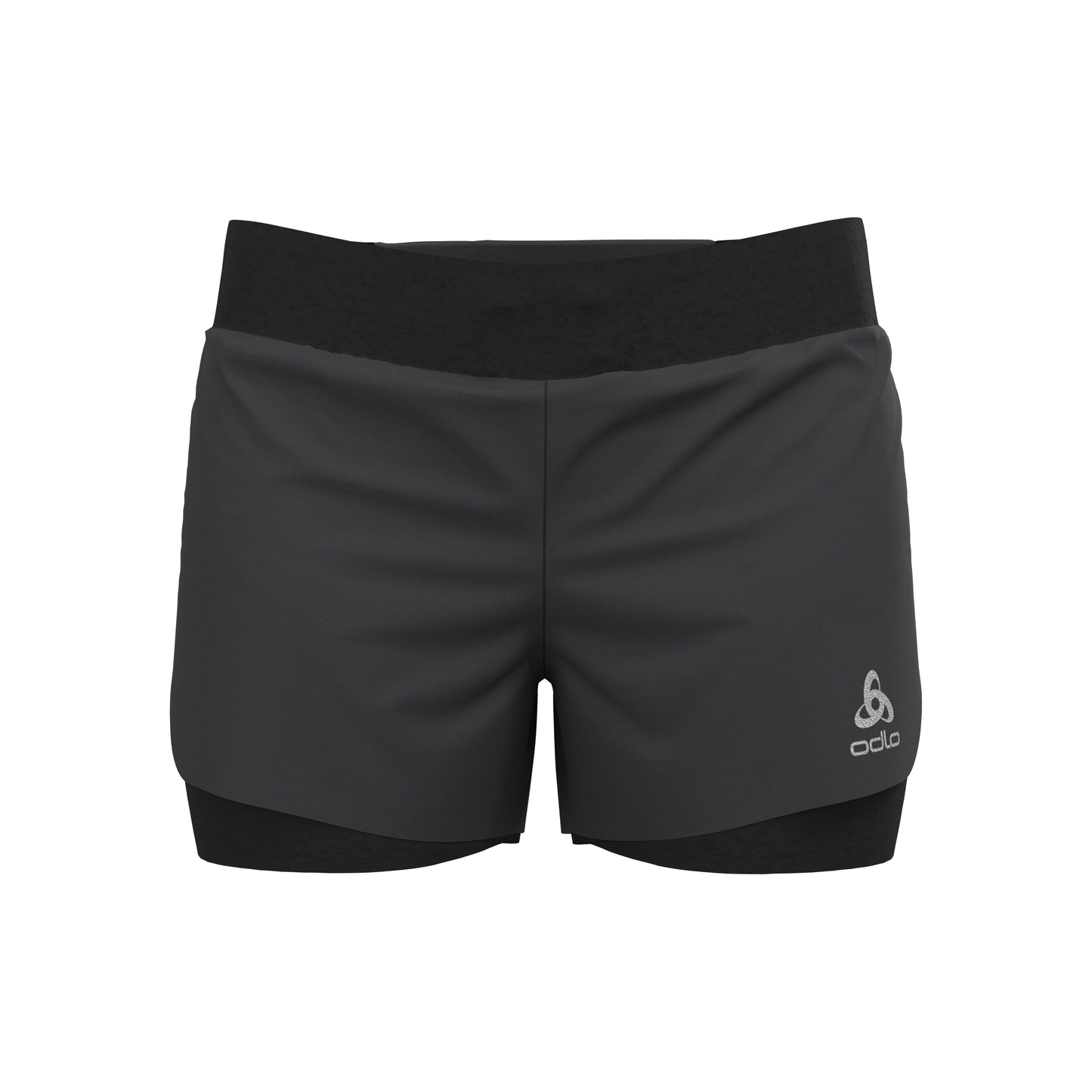 Odlo Zeroweight 3inch 2in1 Hardloopshorts Dames-Zwart
