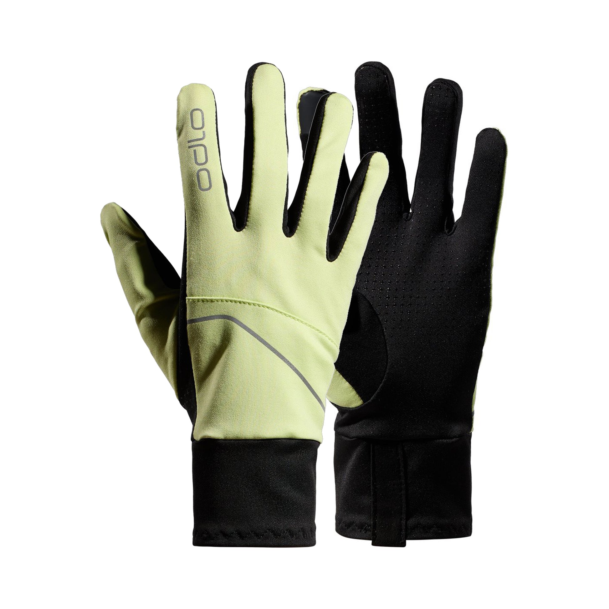 Odlo Intensity Safety Light Hardloophandschoenen-Limoen