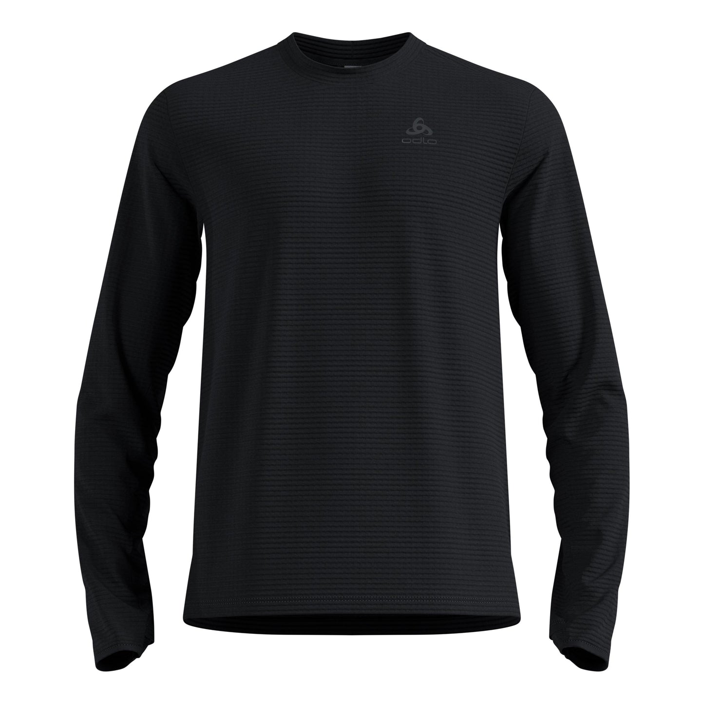 Odlo Essential Thermal Midlayer Hardloopshirt Heren-Zwart