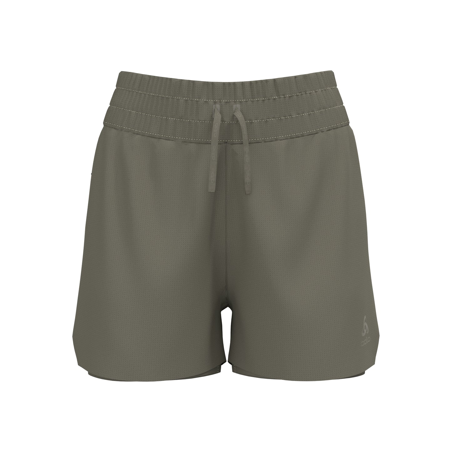 Odlo Zeroweight 3in 2in1 Hardloopshorts Dames-Kaki