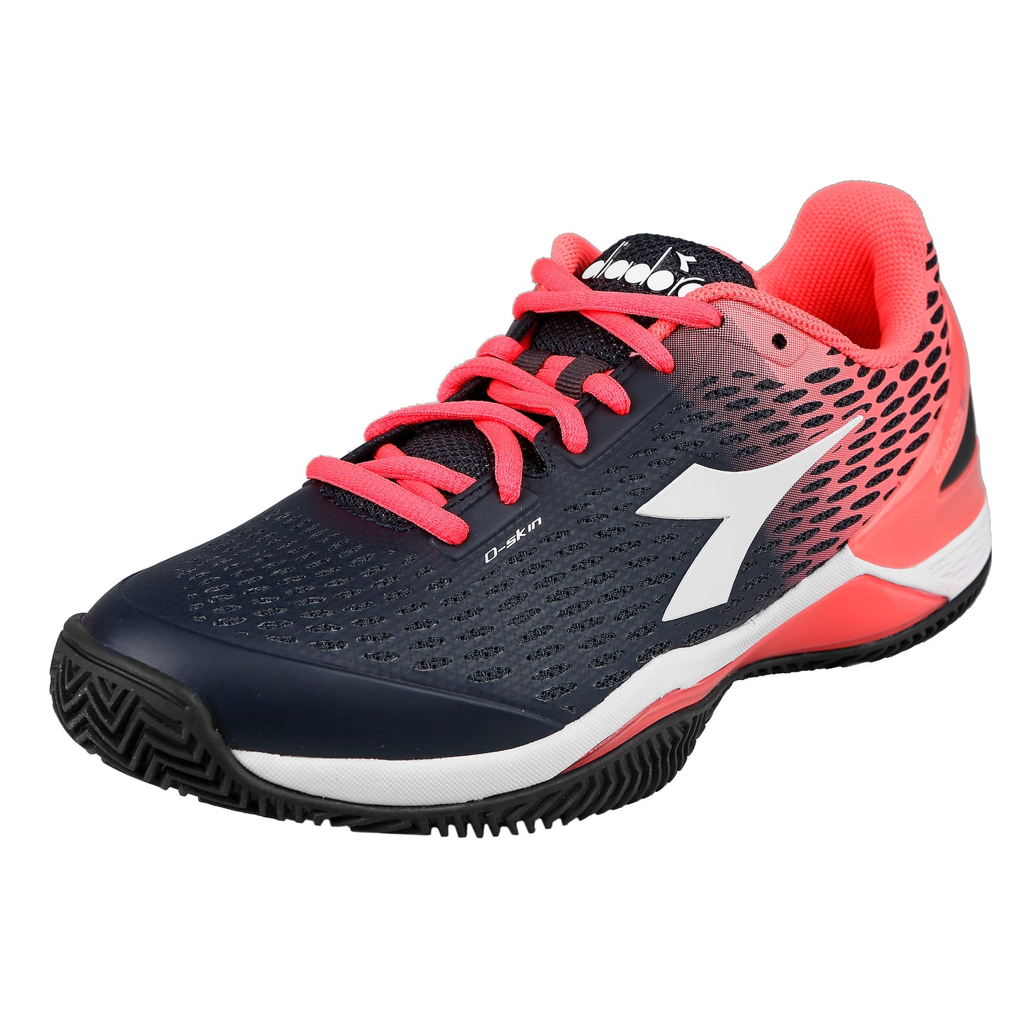 Diadora Speed Blushfield Fly 2 Clay Gravelschoen Dames - zwart, koraal