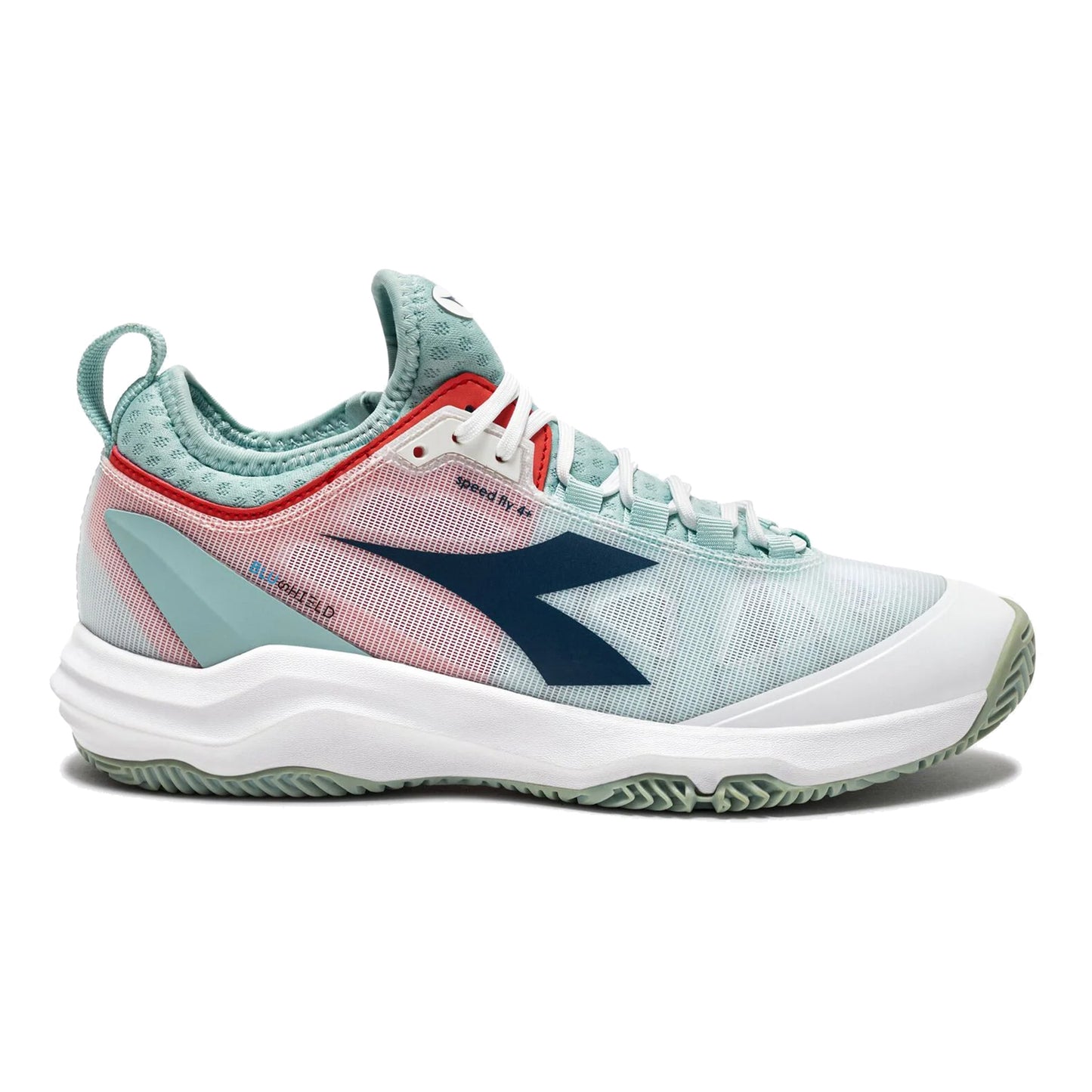 Diadora Speed Blushield Fly 4 + Gravelschoen Dames-Wit,Mint