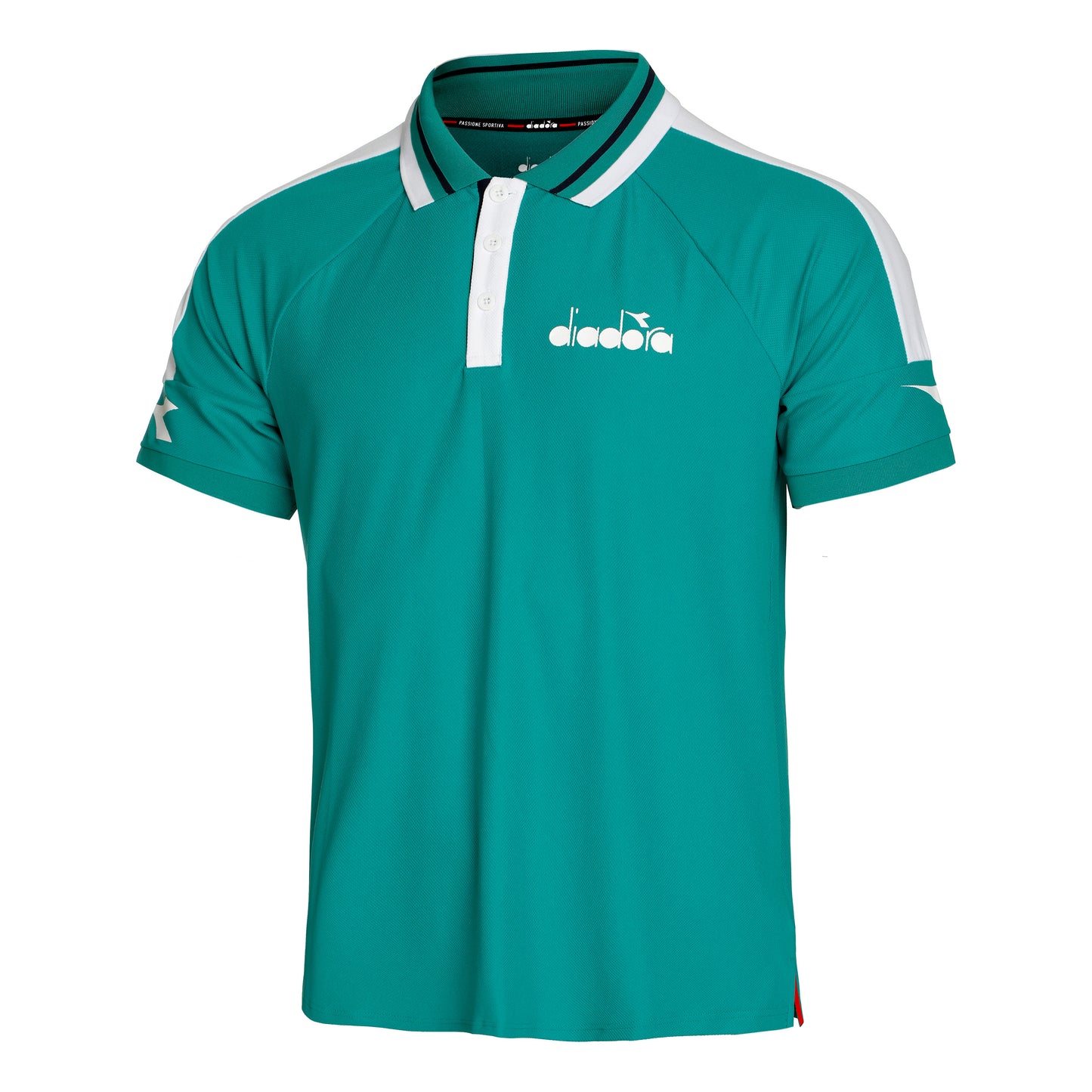 Diadora Icon Polo Heren - groen, wit