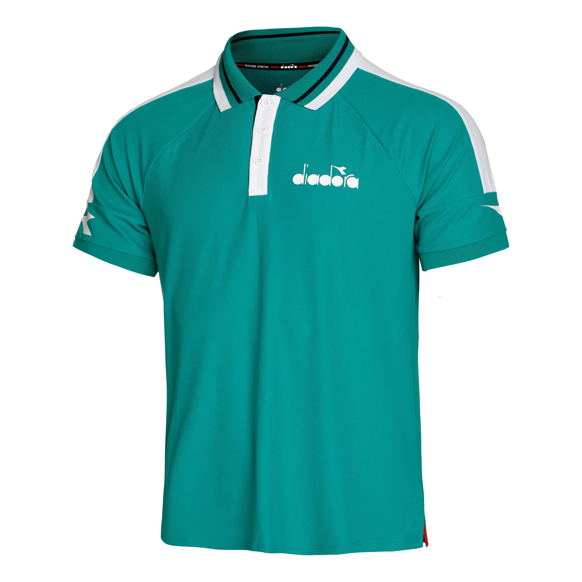 Diadora Icon Polo Heren - groen, wit