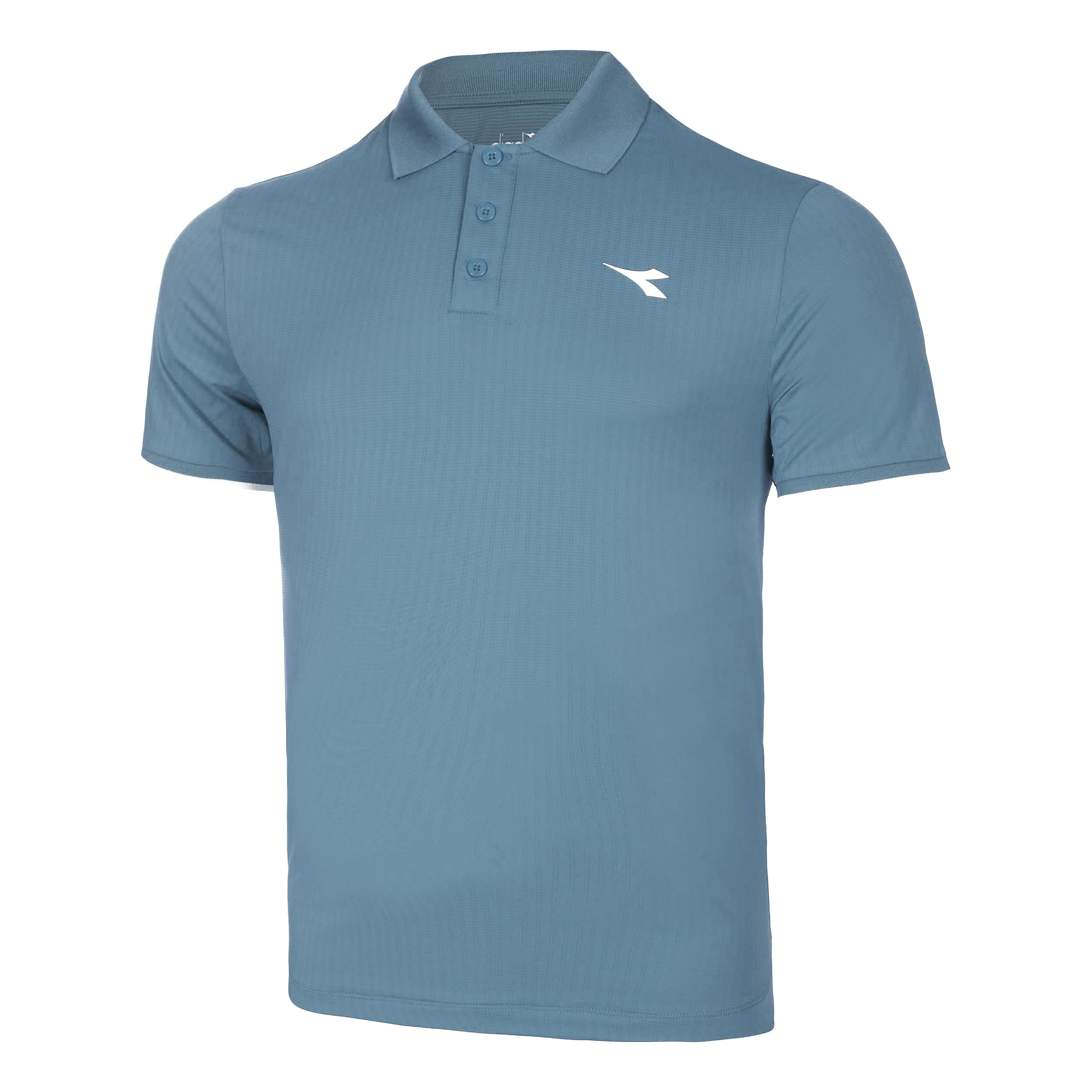 Diadora Icon Polo Heren-Petrolblauw