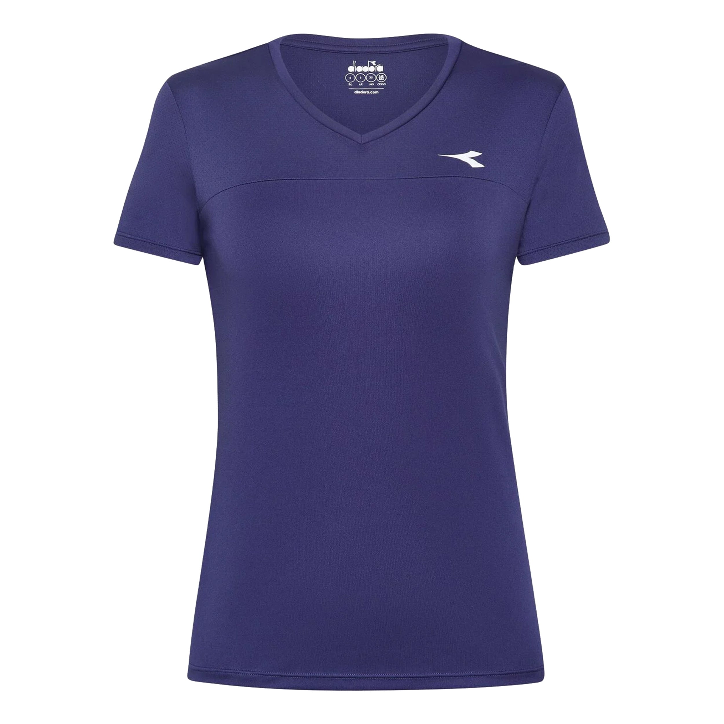 Diadora L. Short Sleeve T-shirt Dames-Blauw