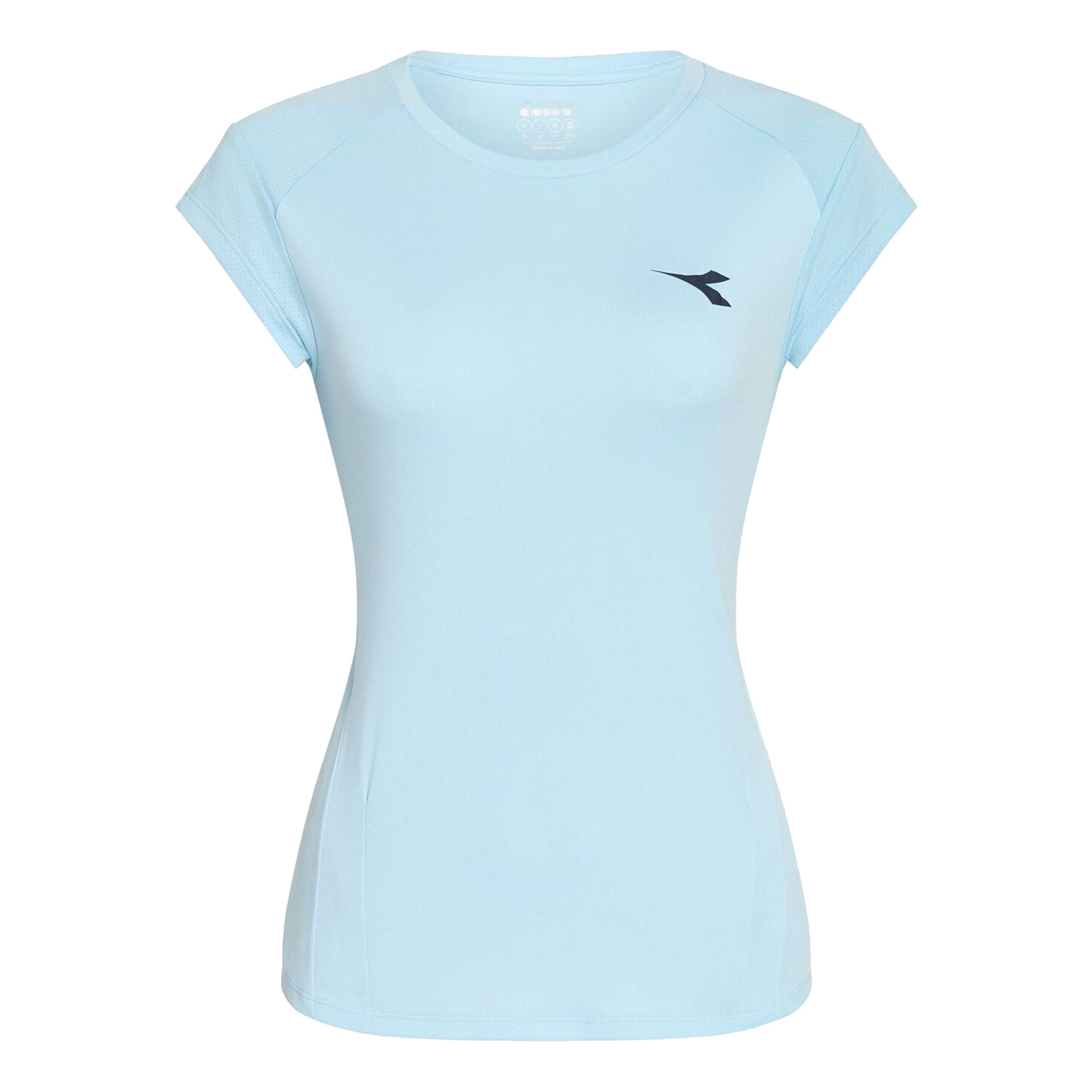 Diadora L. T-shirt Dames-Lichtblauw