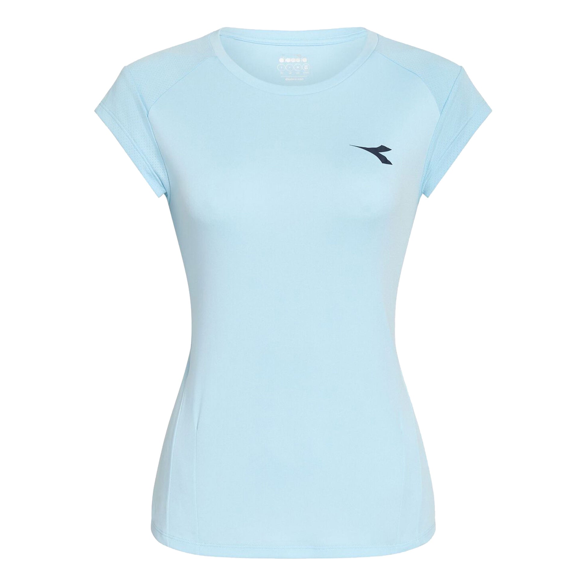 Diadora L. T-shirt Dames-Lichtblauw