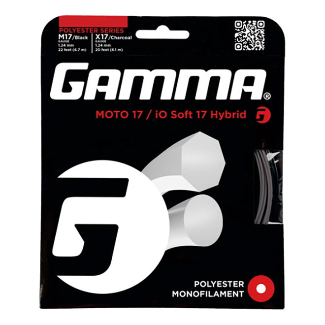 Gamma Moto IO Soft Hybrid Set Snaren-Zwart,Donkergrijs