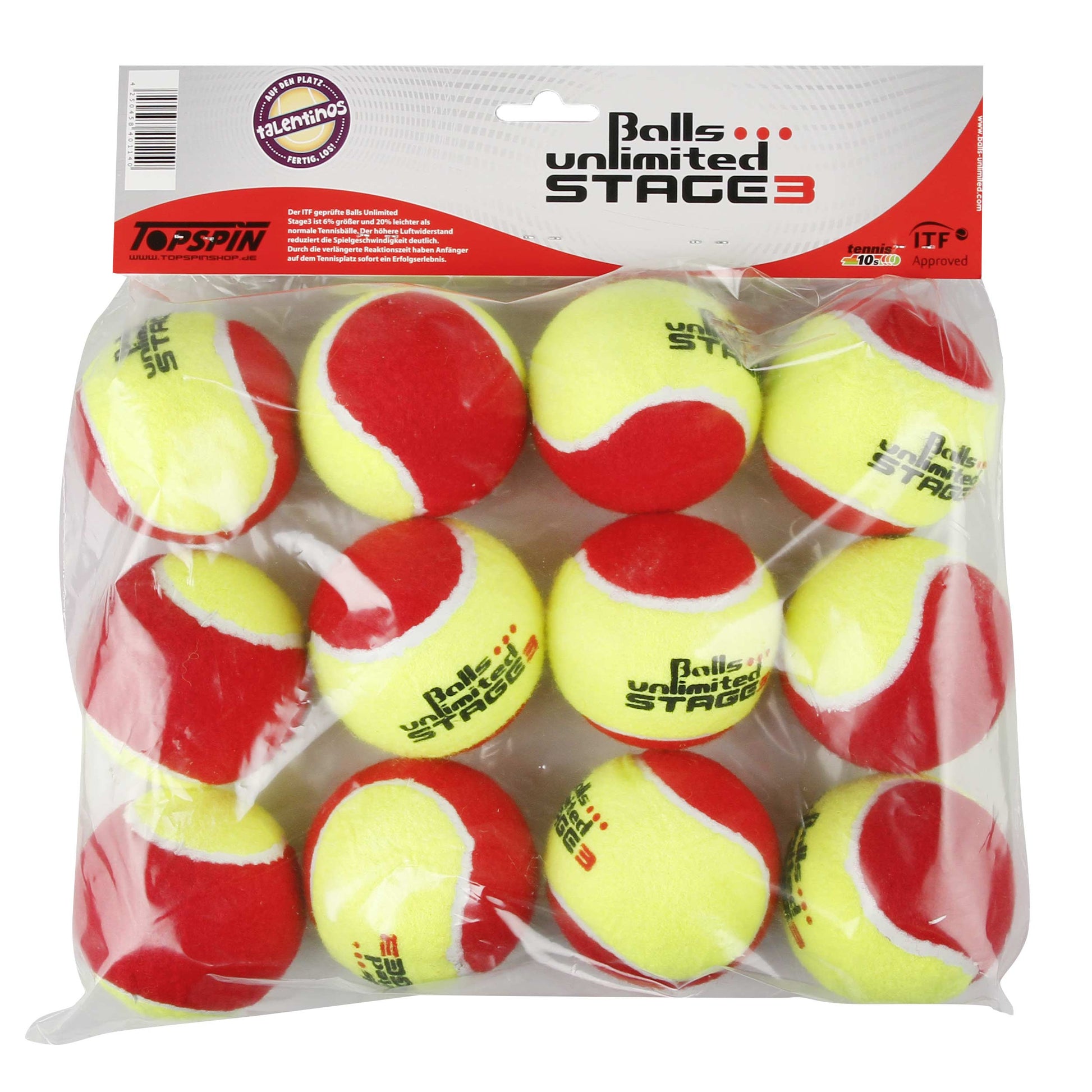 Balls Unlimited Stage 3 Zak 12 Stuks