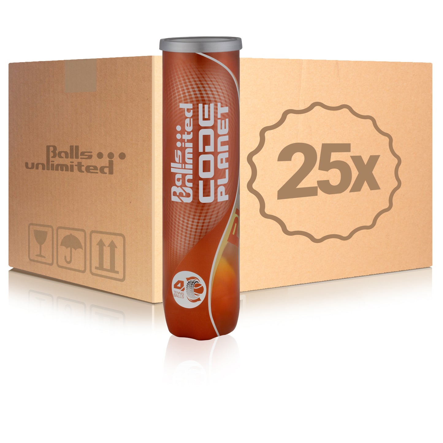 Balls Unlimited 25x verpakking  4 stuks Code Planet