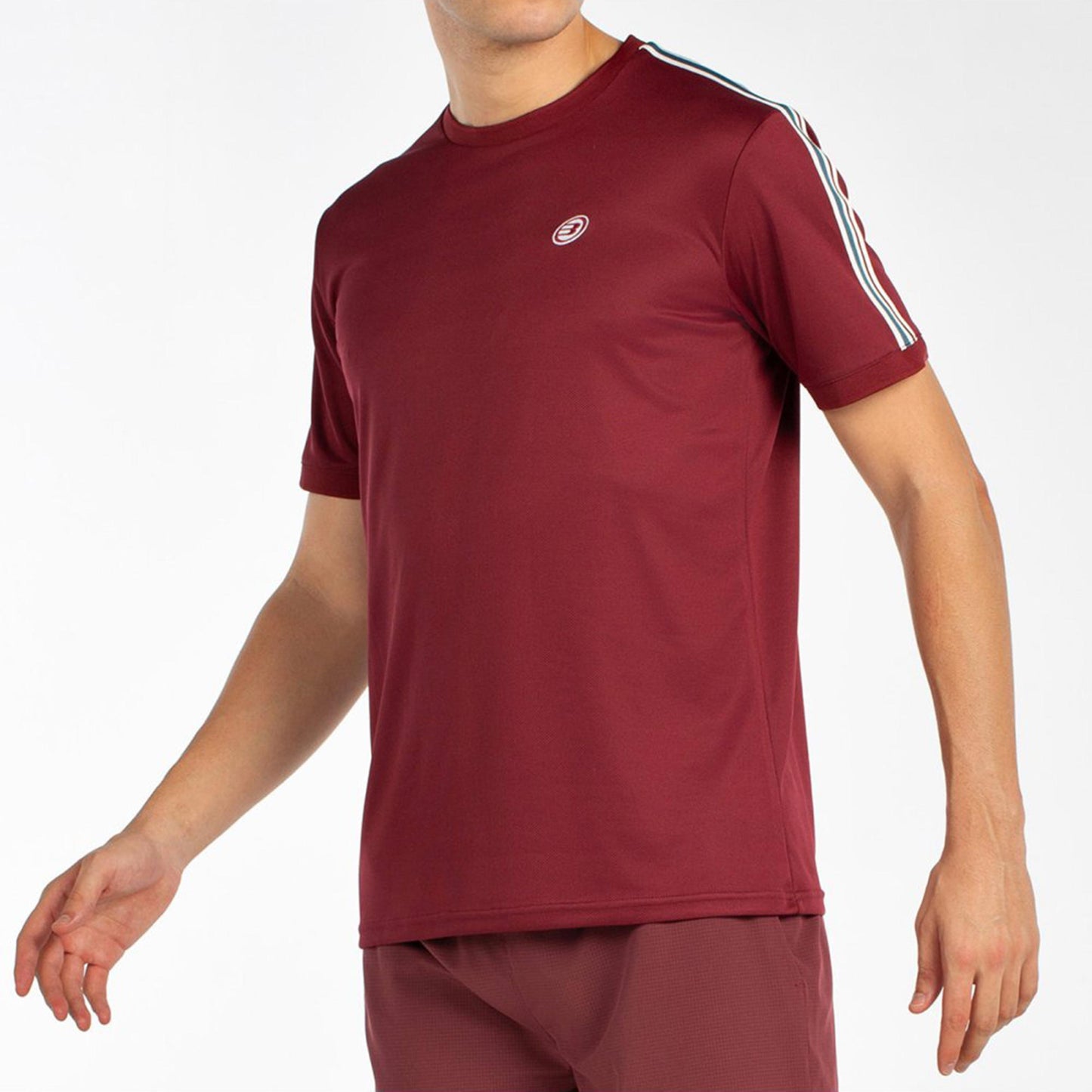 Bullpadel Alder T-shirt Heren-Donkerrood