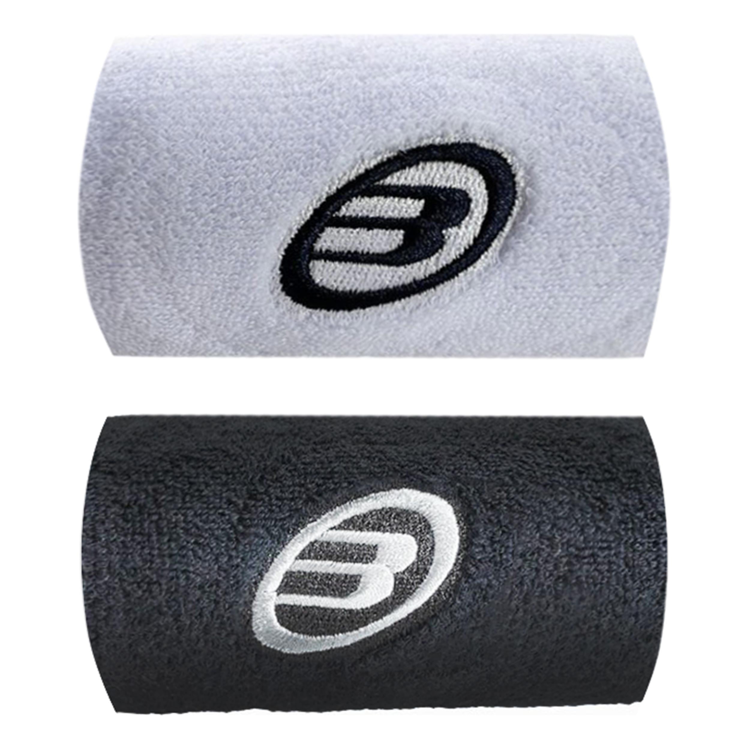 Bullpadel Zweetband Heren-wit,zwart
