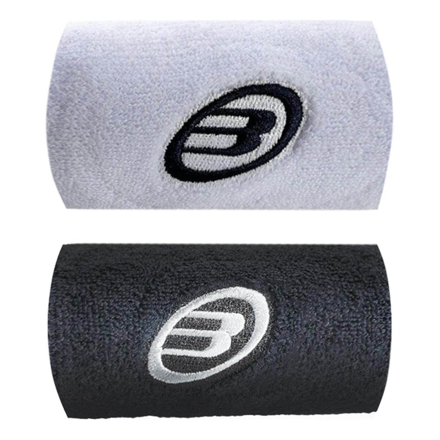 Bullpadel Zweetband Heren-wit,zwart