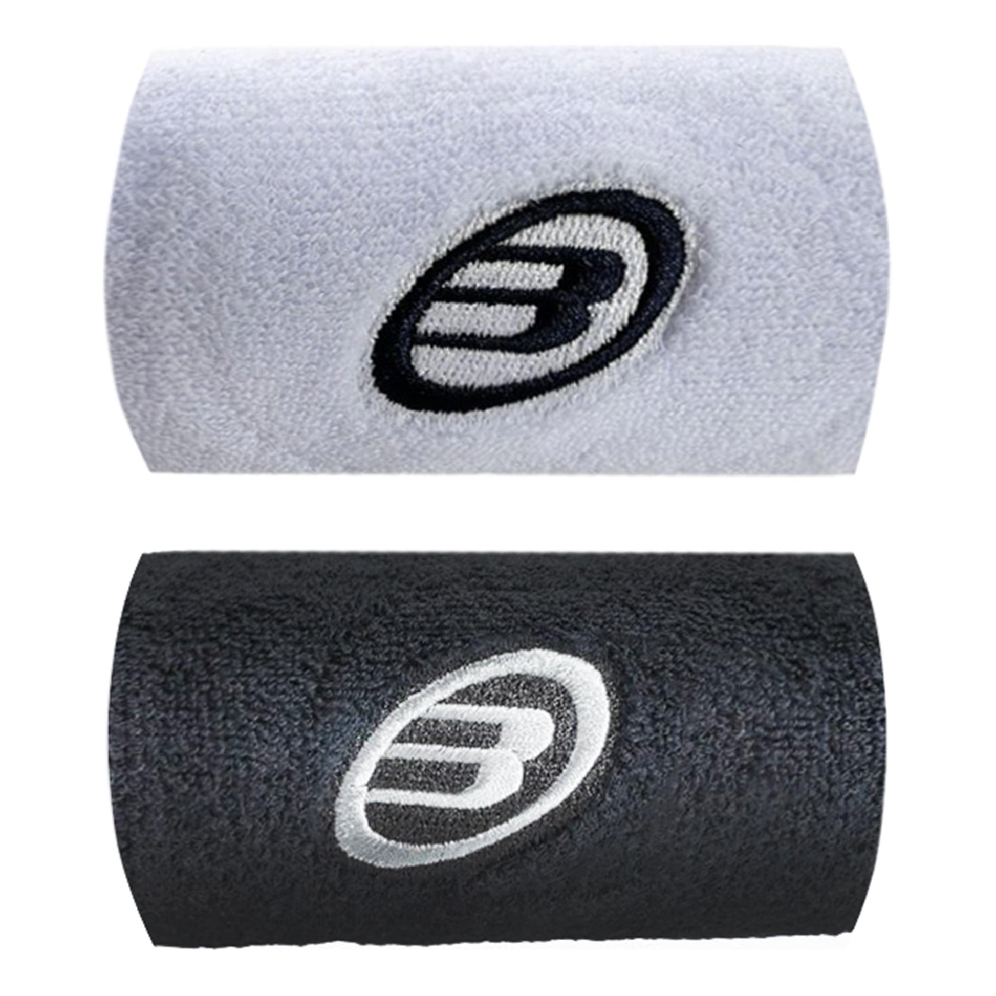 Bullpadel Zweetband Heren-wit,zwart