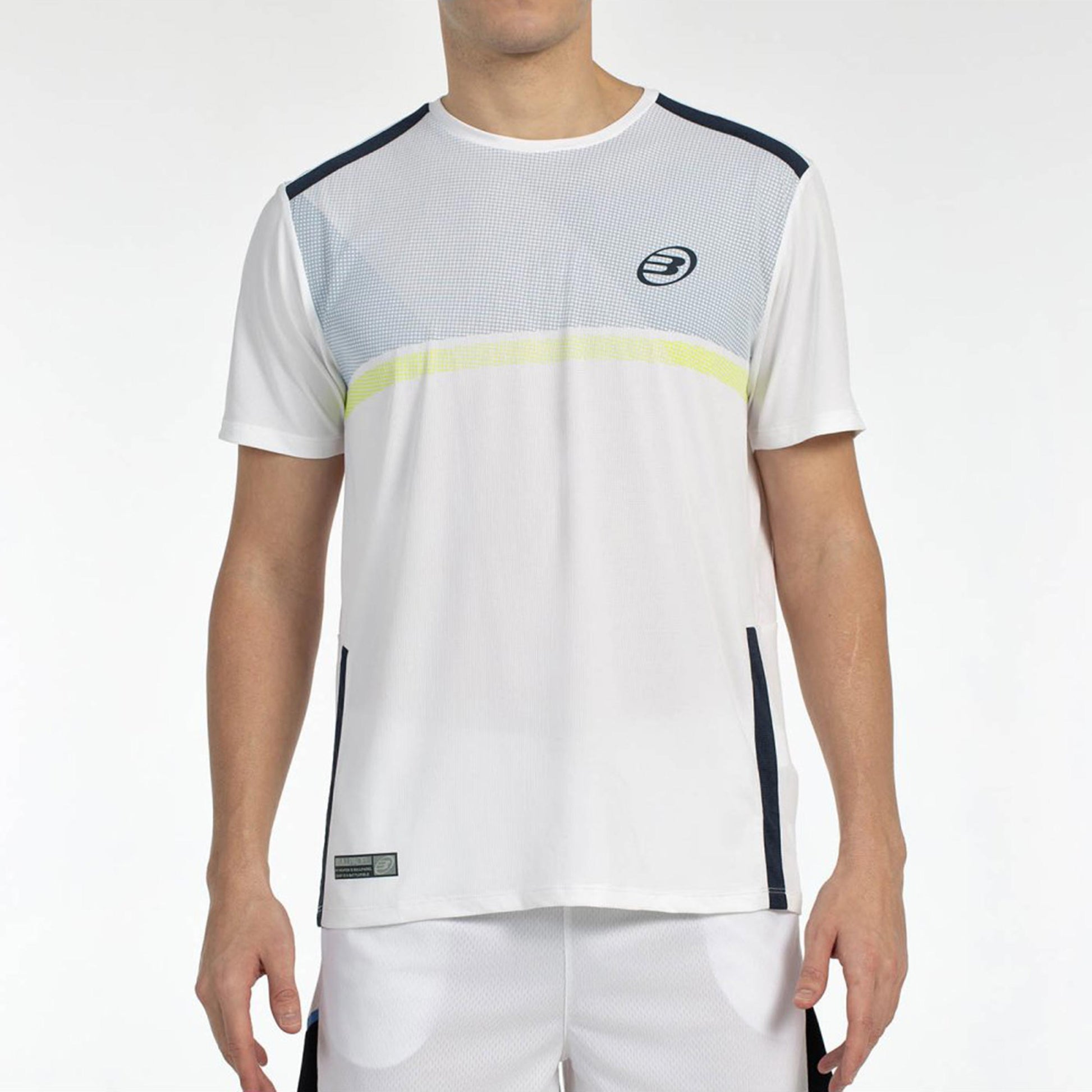 Bullpadel Bilao T-shirt Heren-Wit,Lichtblauw