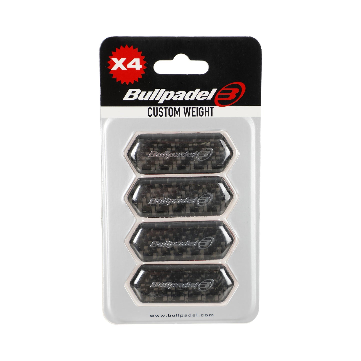 Bullpadel Protector Custom (4x3 gr.) Loodband - zwart