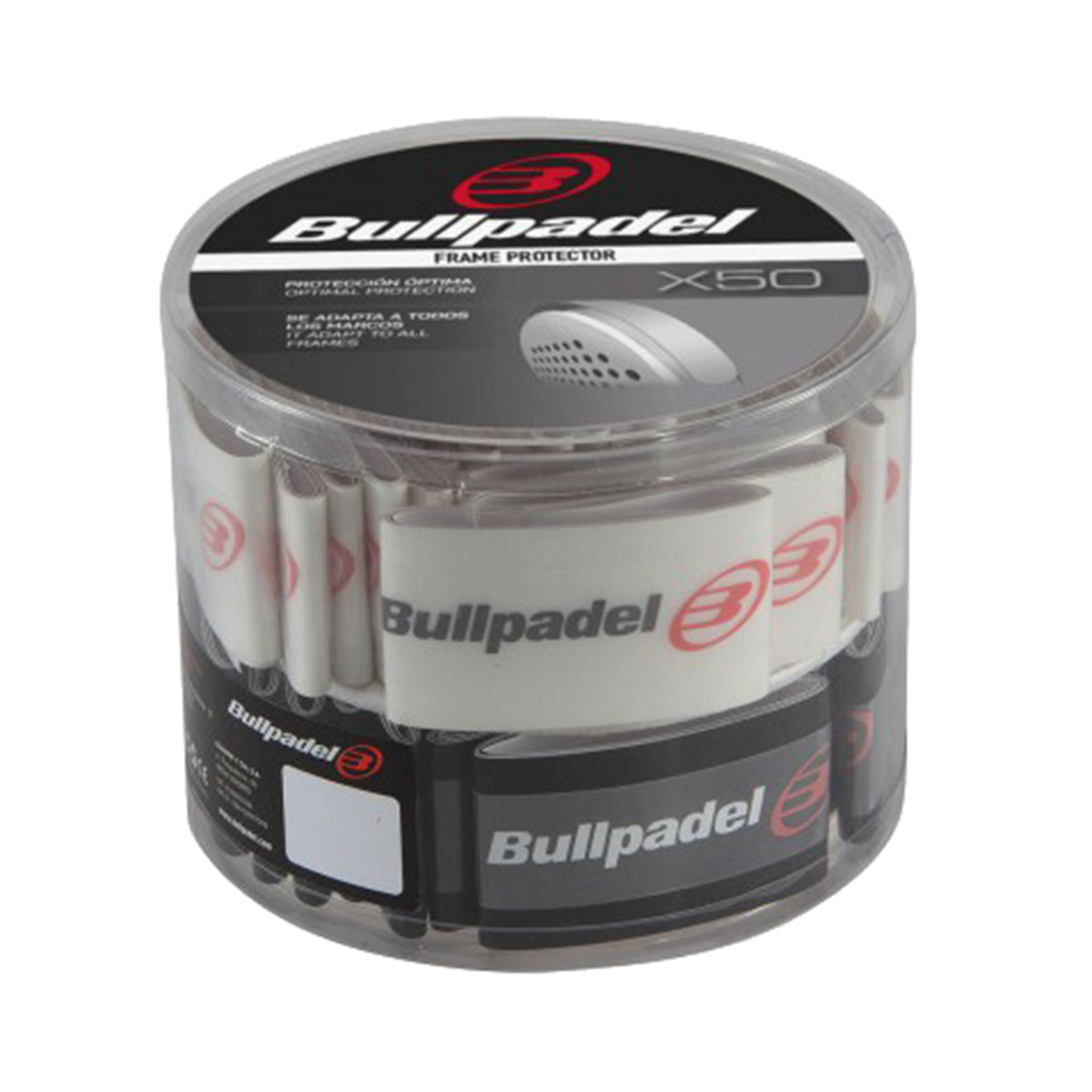 Bullpadel Framebeschermingslint Box 50 Stuks-Zwart
