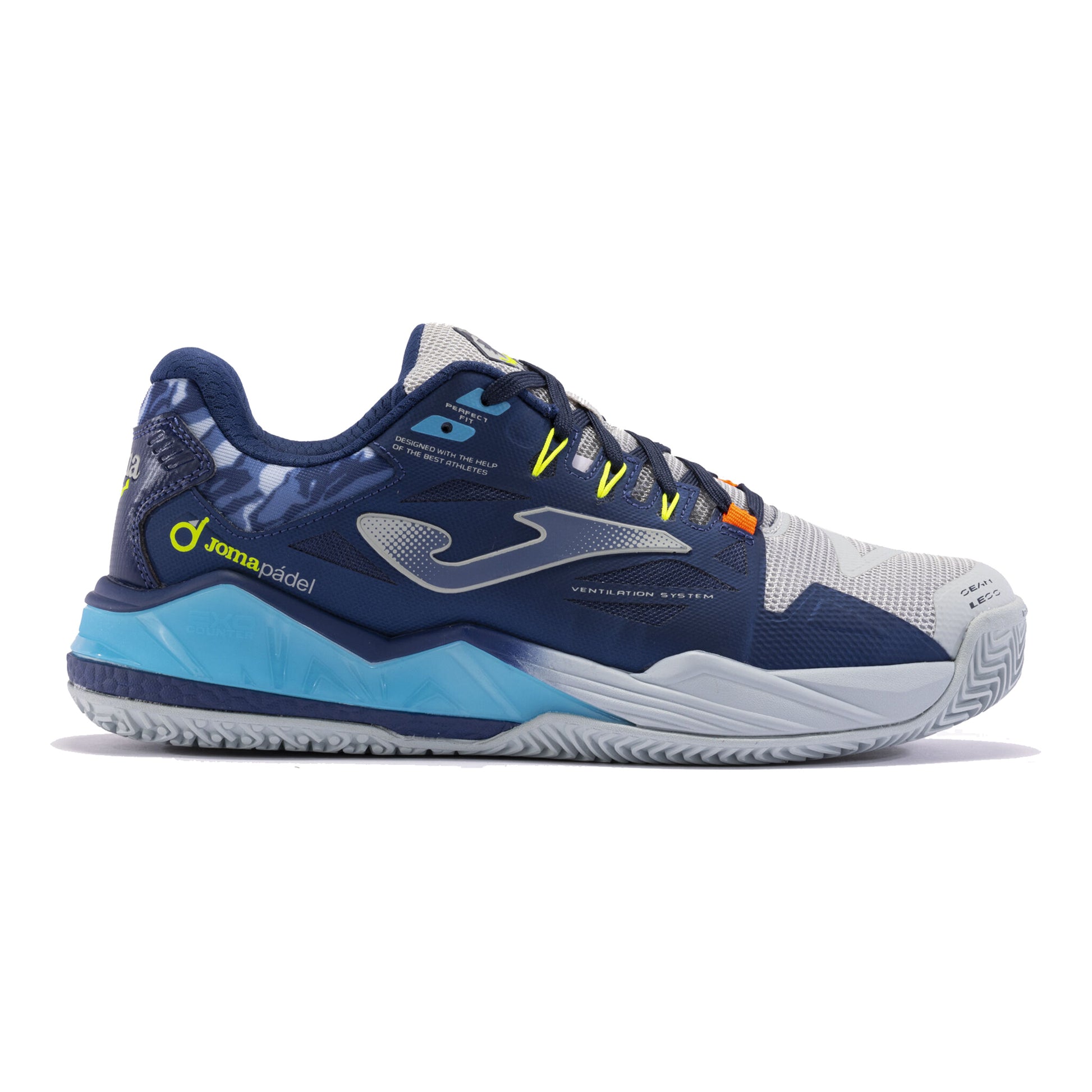 Joma Spin Padel schoen Heren - donkerblauw, blauw