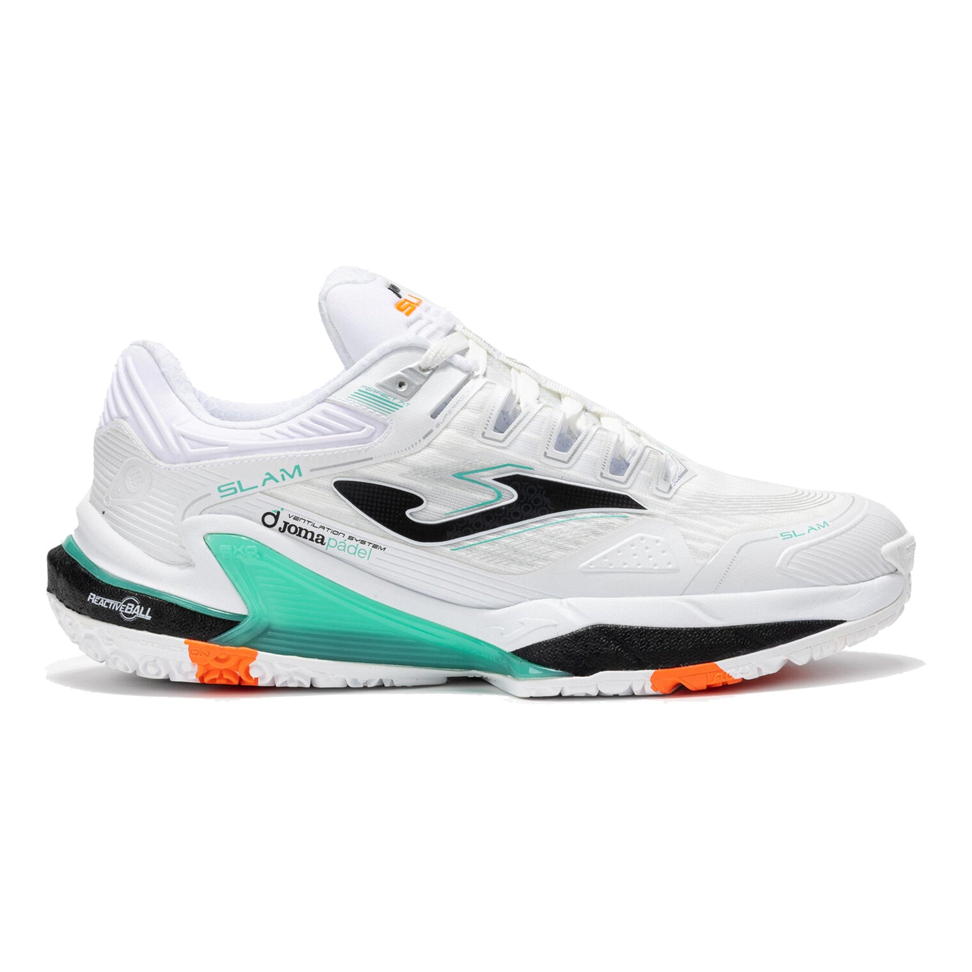 Joma Slam  Padel schoen Heren - wit, zwart