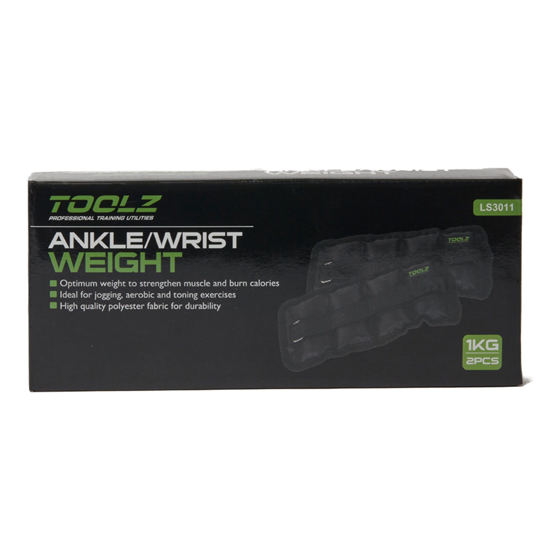 TOOLZ Wrist/Ankle Weight 1kg-2pcs Gewichtsmanchetten-Zwart