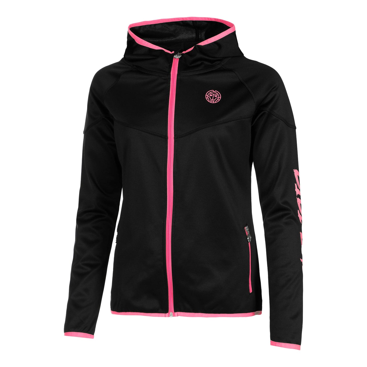 BIDI BADU Inga Tech Trainingsjack Dames - zwart, pink