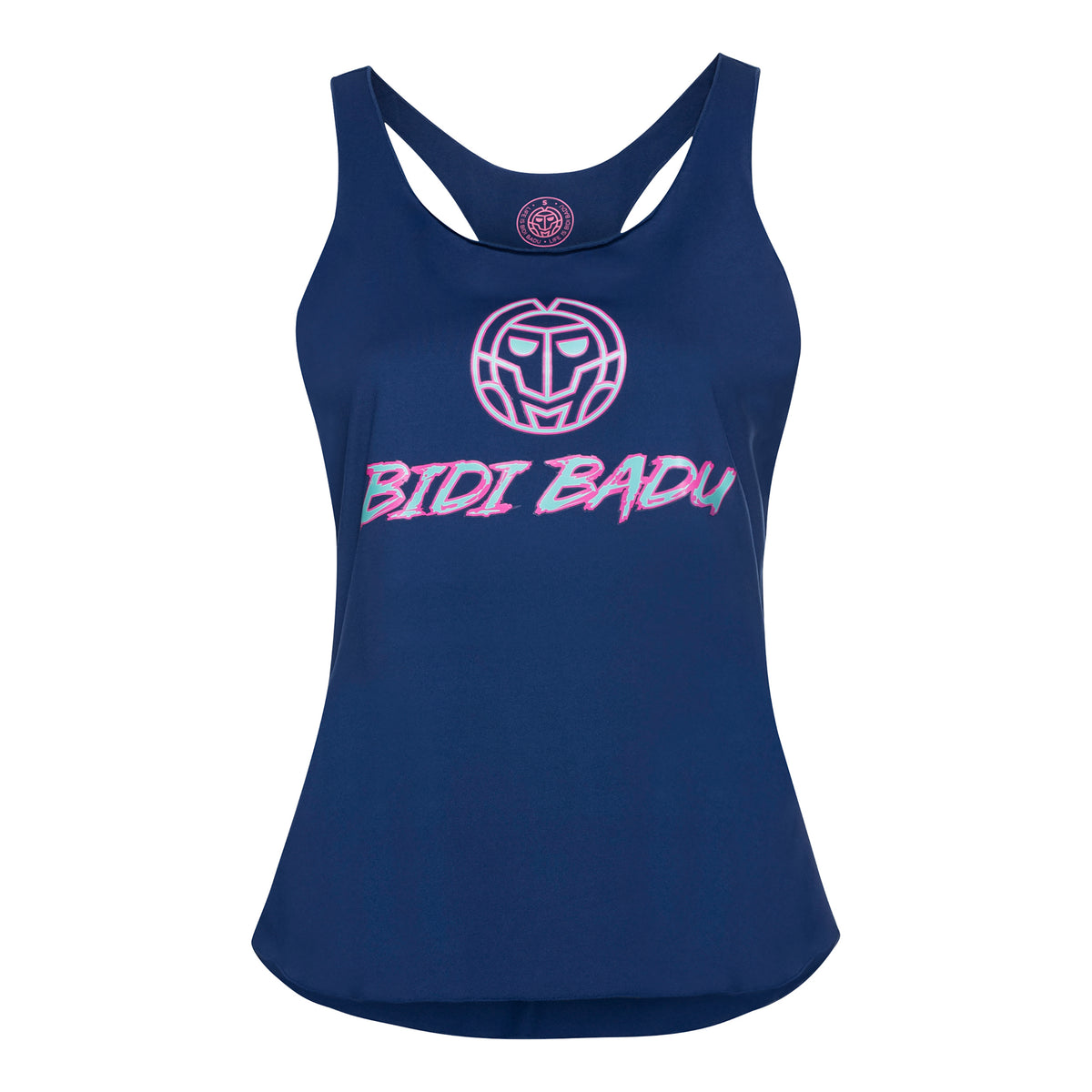 BIDI BADU Heba Basic Logo Tanktop Dames - donkerblauw, pink