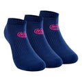 Leana No Show Tech Sportsokken Verpakking 3 Stuks Dames-Donkerblauw,Pink