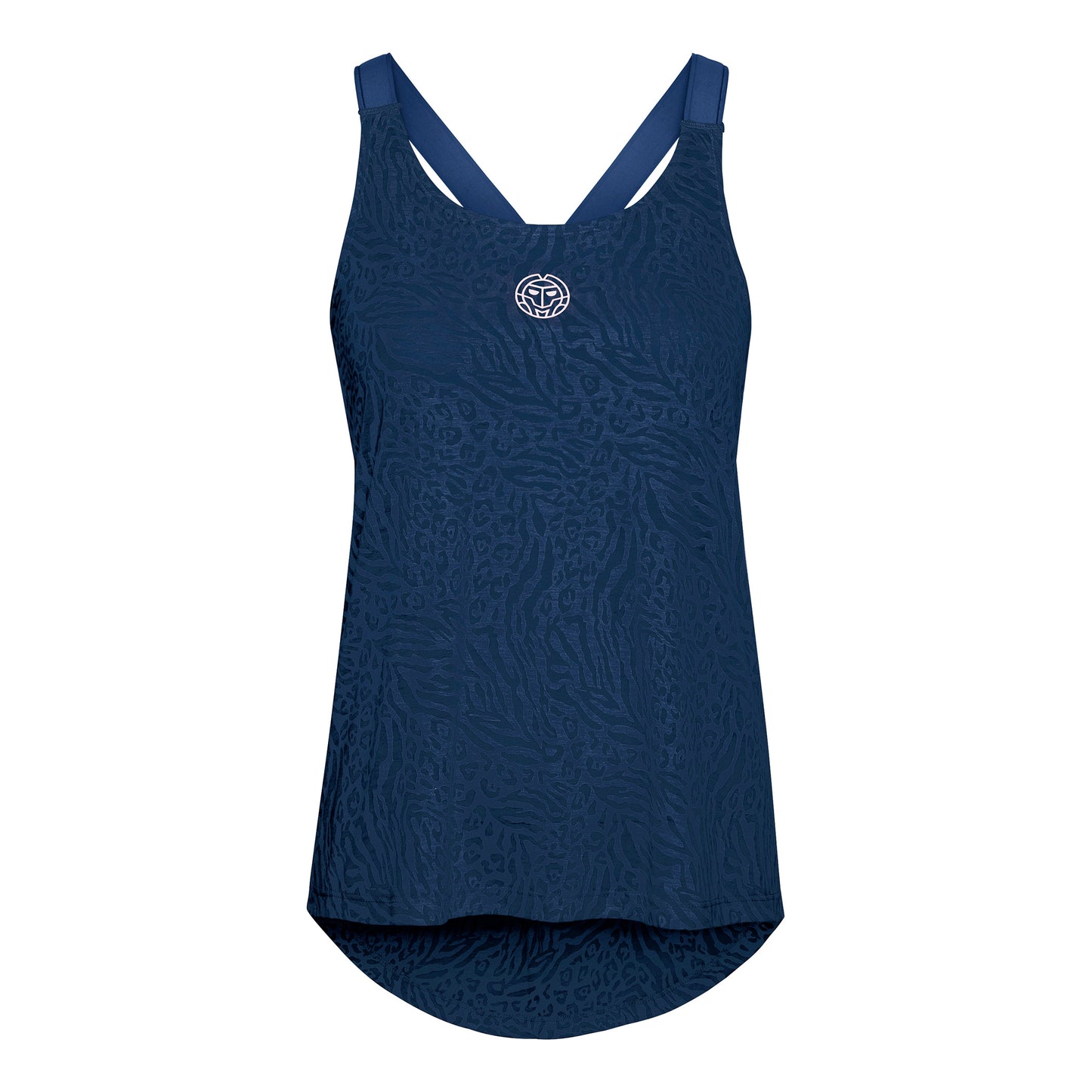 BIDI BADU Maila Bournout Tech Tanktop -donkerblauw,wit