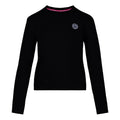 Mirella Basic Crew Sweatshirt Dames-Zwart,Wit